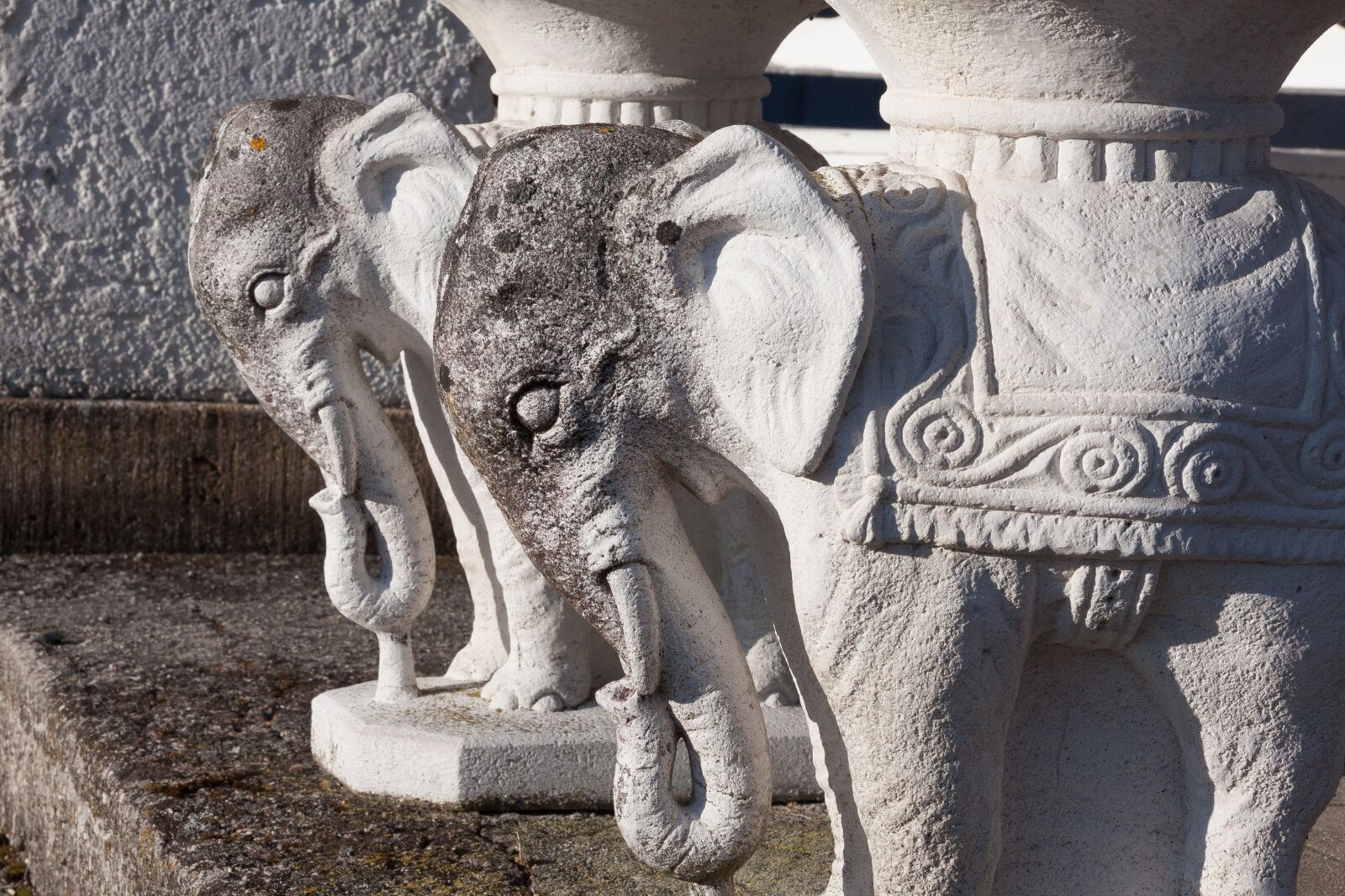 Canon EF-S 17-85mm F4-5.6 IS USM sample photo. Sculpture, elephant, stone photography