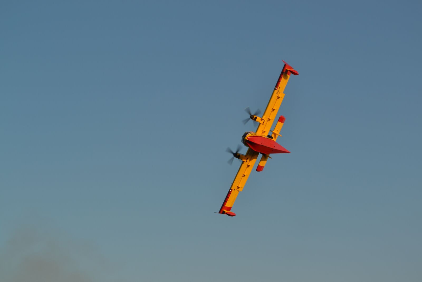 Nikon D3100 sample photo. Canadair firefighting plane, croatia photography