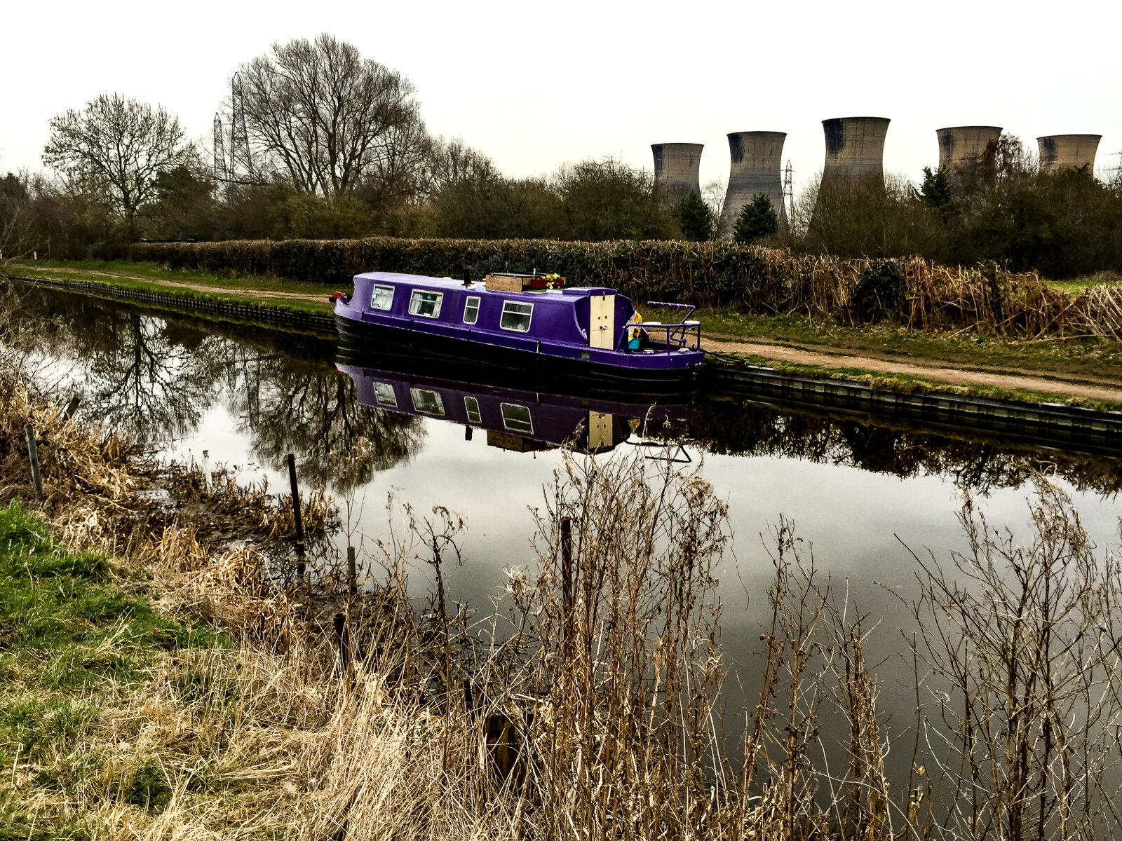 Apple iPhone 6 sample photo. Canal, canal, barge, cooling photography