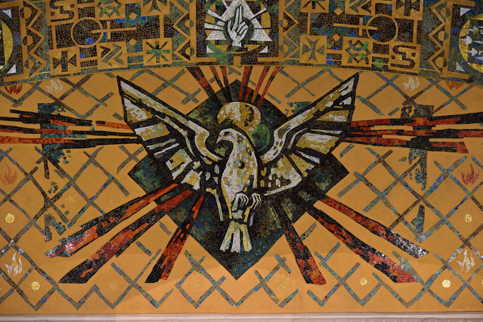 Nikon D5500 sample photo. Mosaic, dove, spirit photography