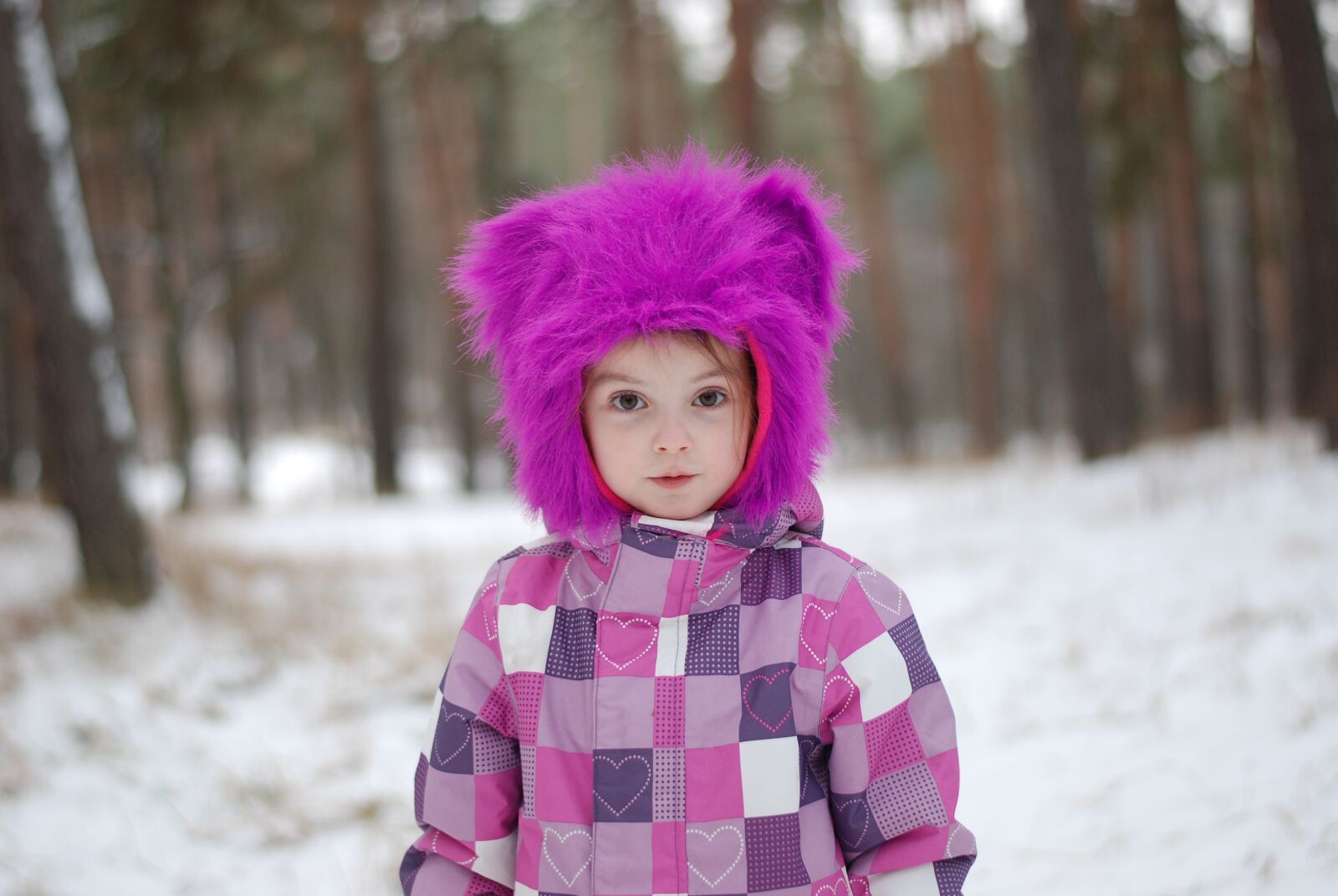 Nikon D80 sample photo. Winter, girl, baby photography