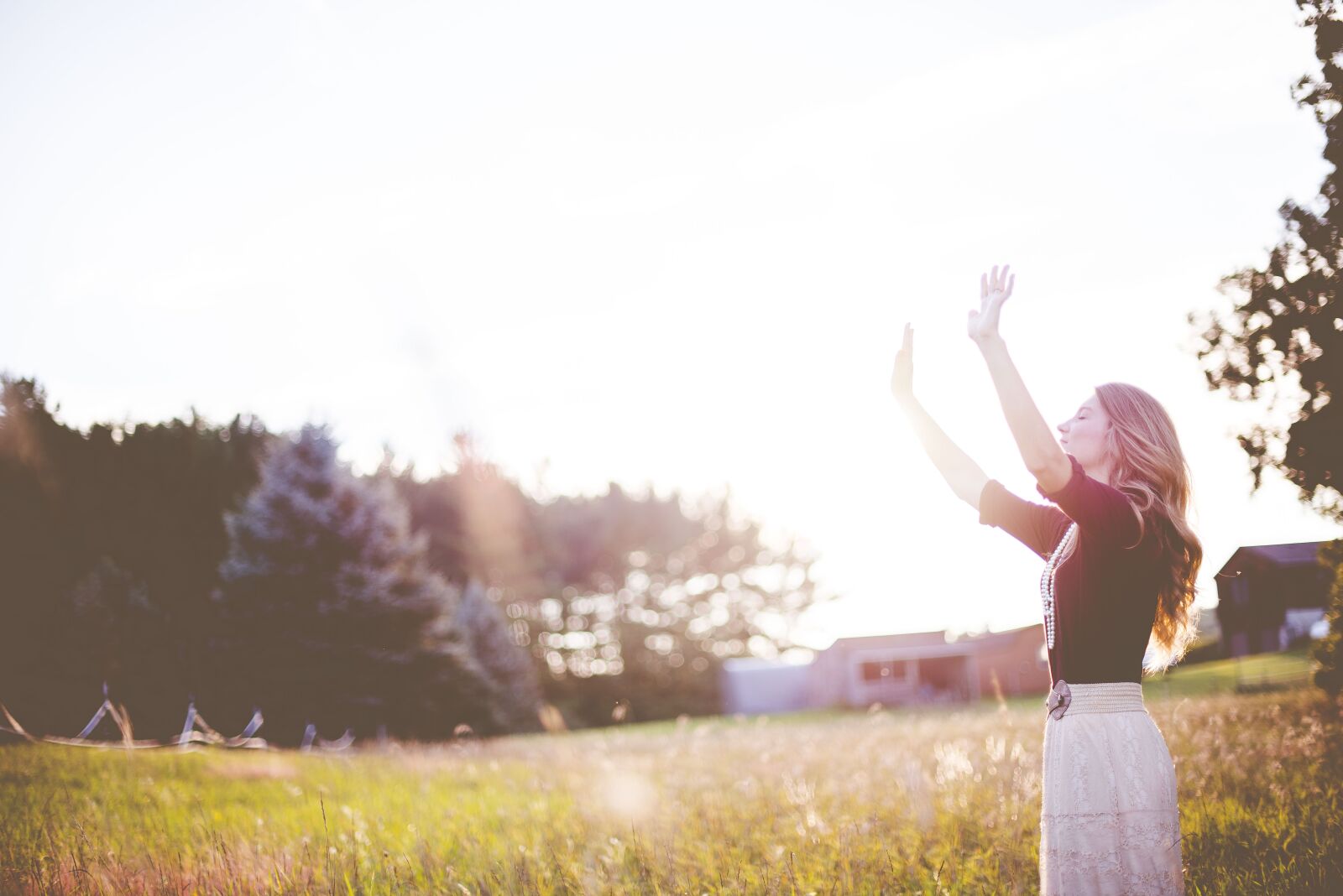 Nikon D750 sample photo. Girl, grass, landscape photography