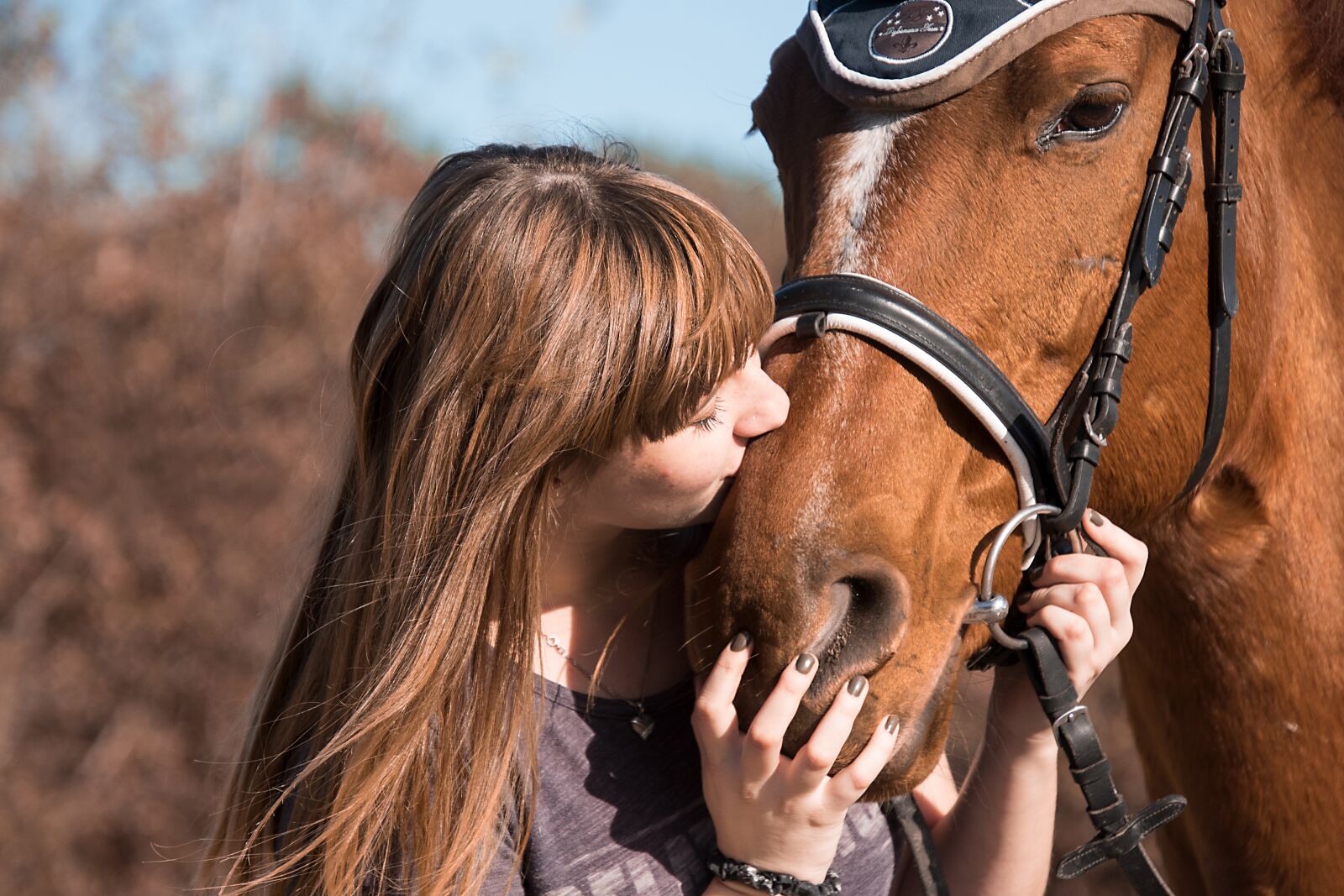 Nikon D750 sample photo. Horse, animal, friendship photography