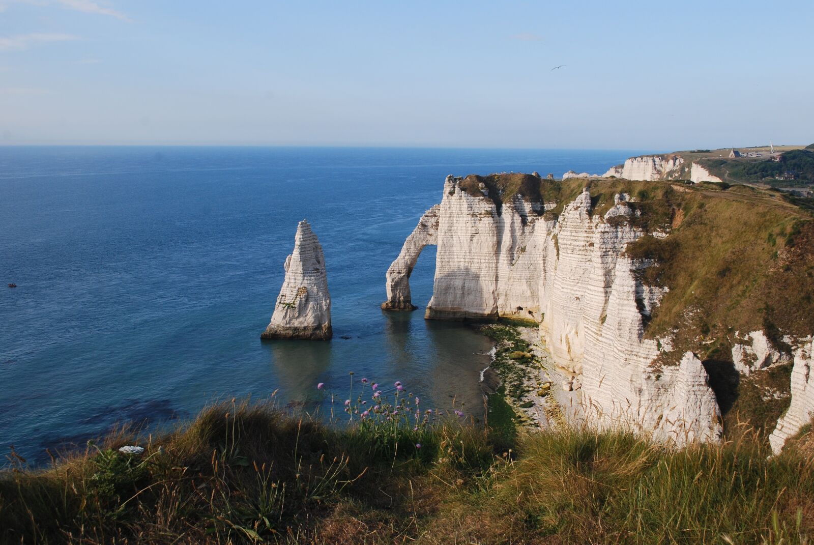Nikon D60 sample photo. Cliff, etretat, sea photography