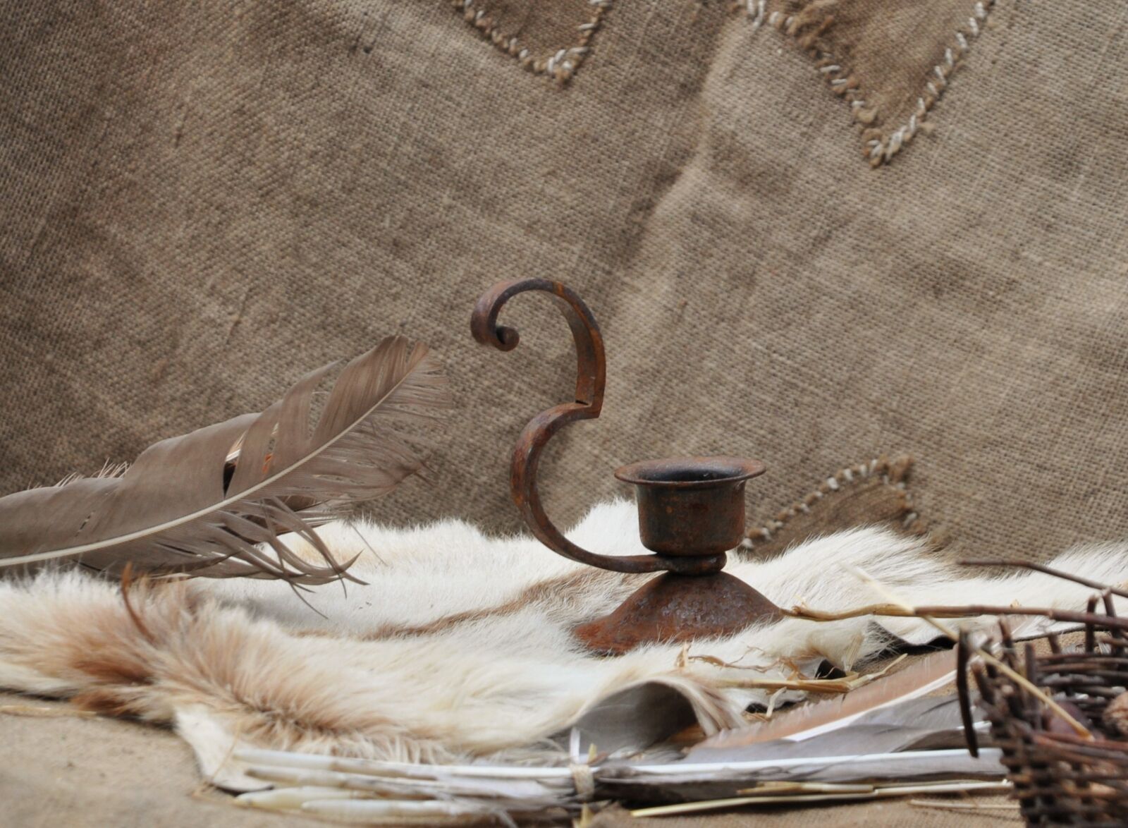 Nikon D90 sample photo. Candleholder, old candlestick, pen photography