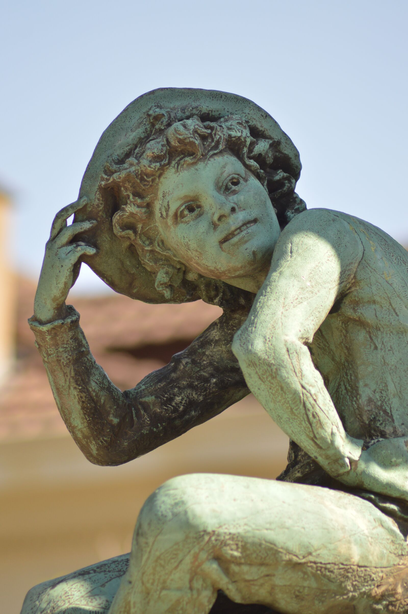 Nikon D3200 sample photo. Statue, boy, sculpture photography
