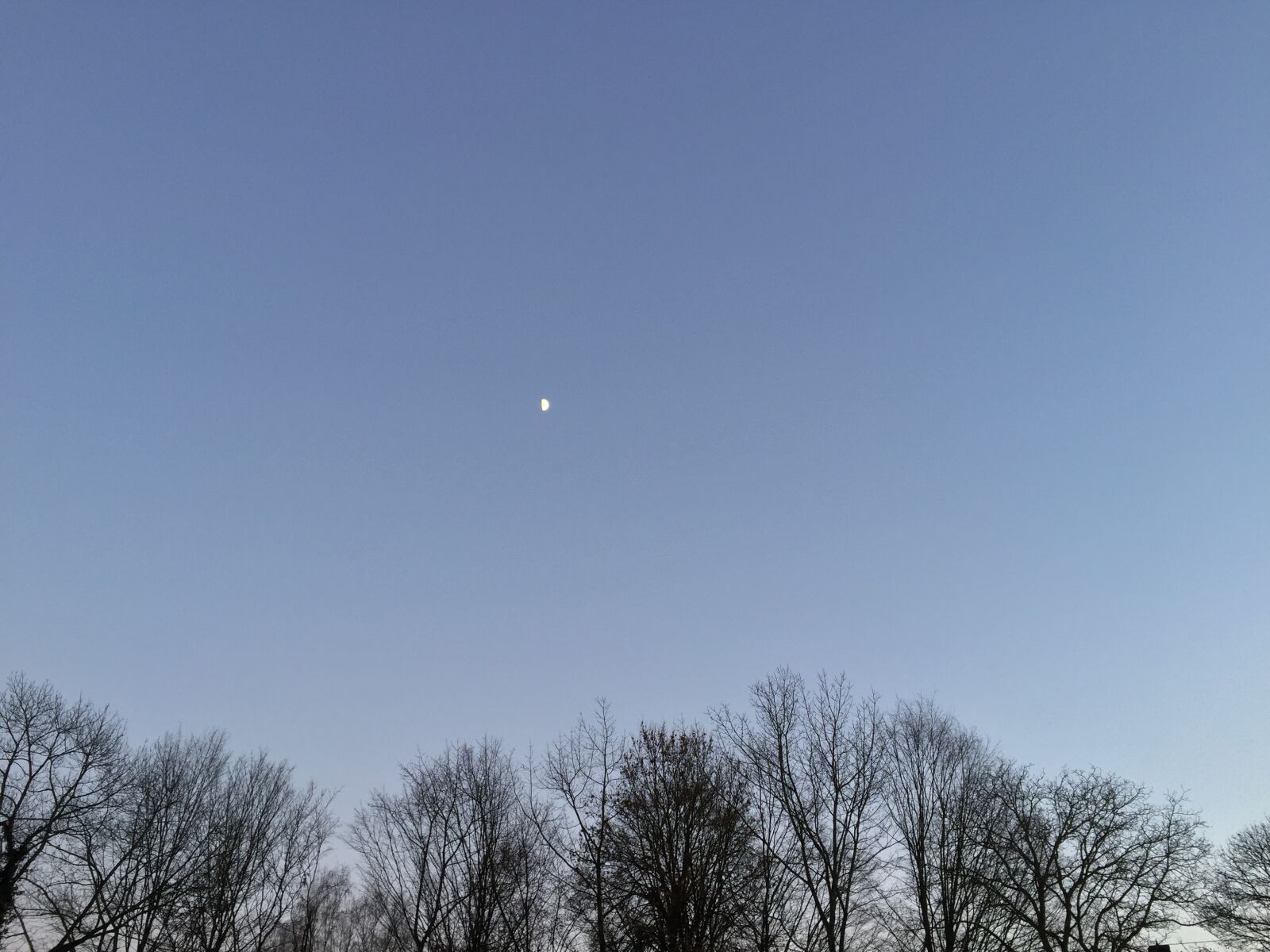 Apple iPhone 6 sample photo. Himmel, moon, sky, winter photography