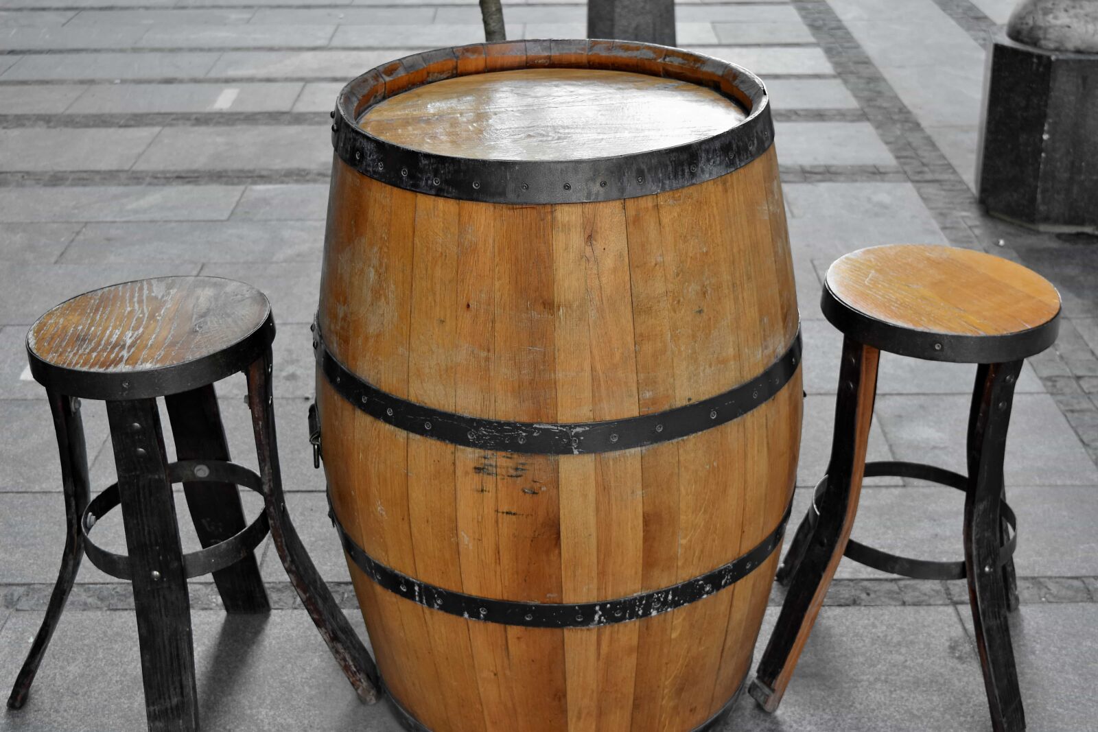 Nikon D5500 sample photo. Furniture, handmade, barrel, container photography