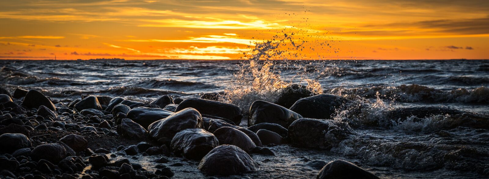 Canon EF 24-70mm F2.8L II USM sample photo. Sunset, water, bay photography