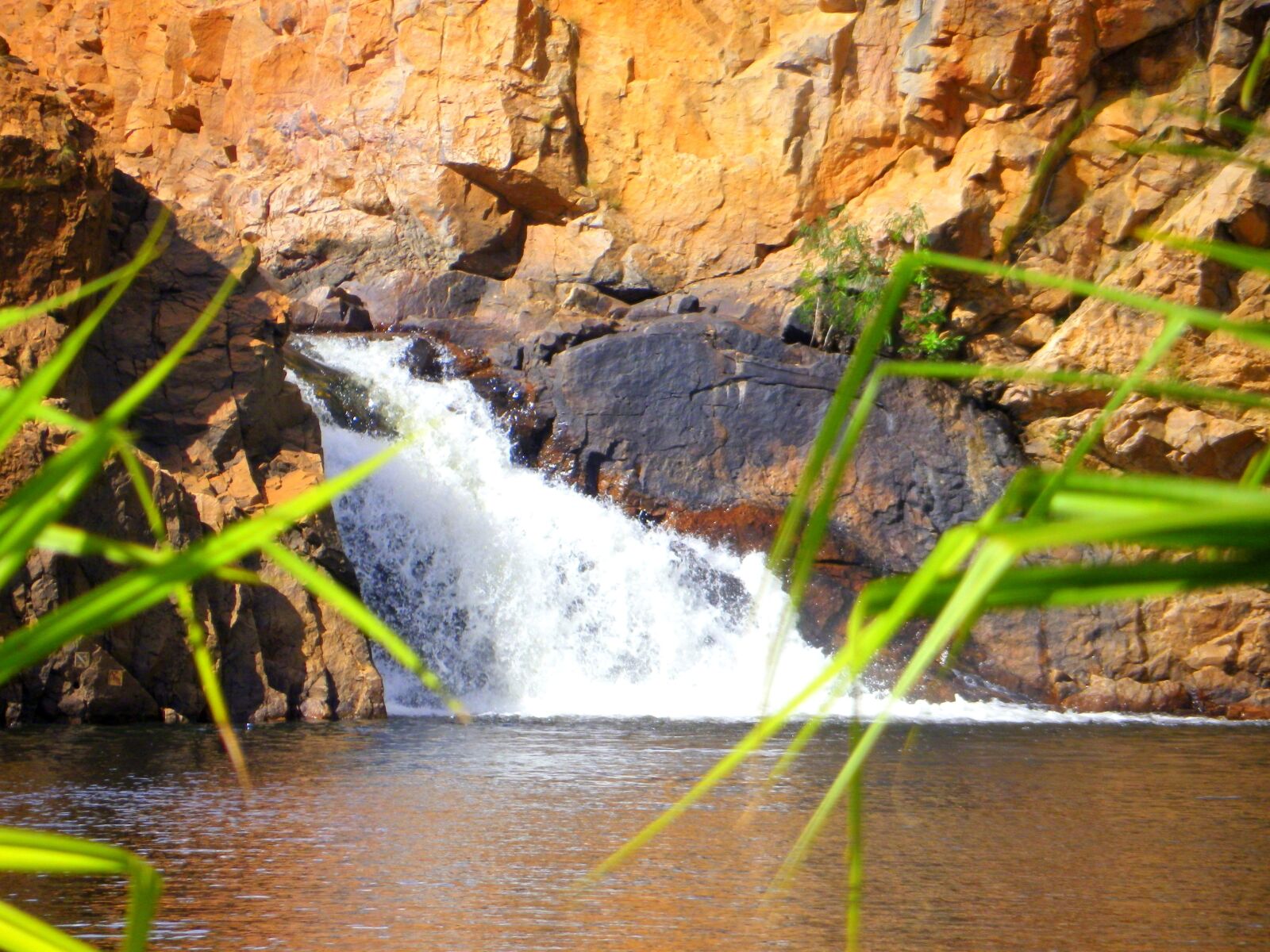 Pentax Optio RZ18 sample photo. Northern territory, water fall photography