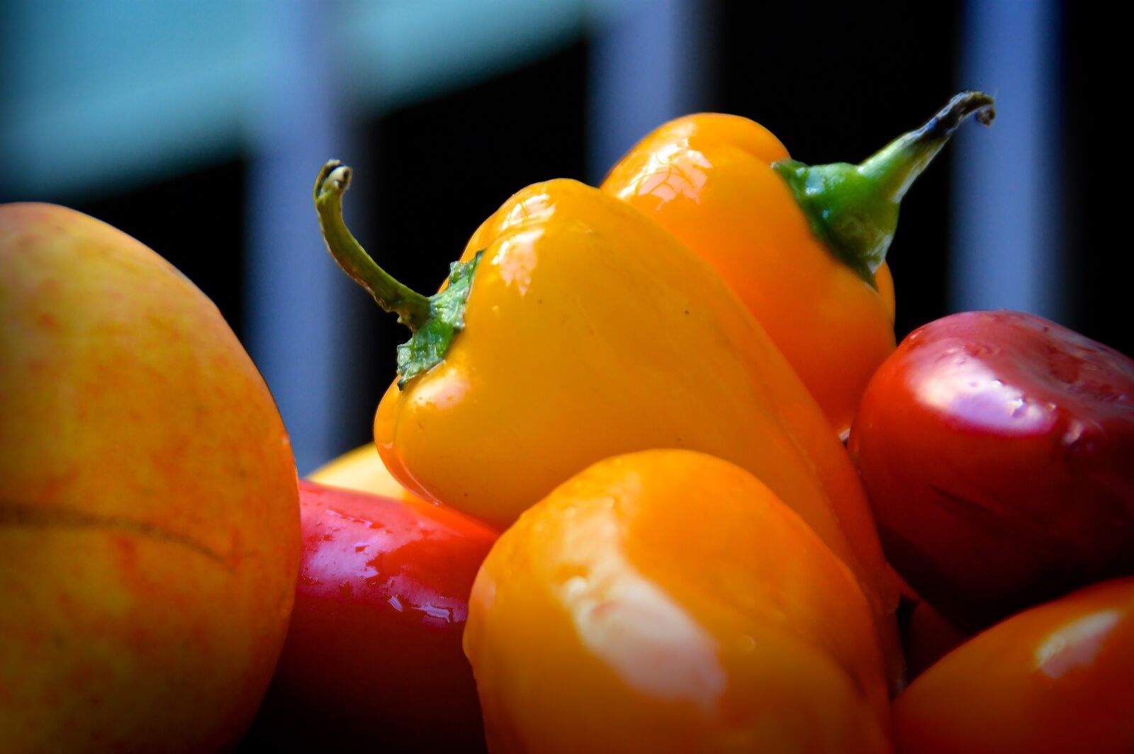 Nikon D3200 sample photo. Paprika, pods, colorful photography