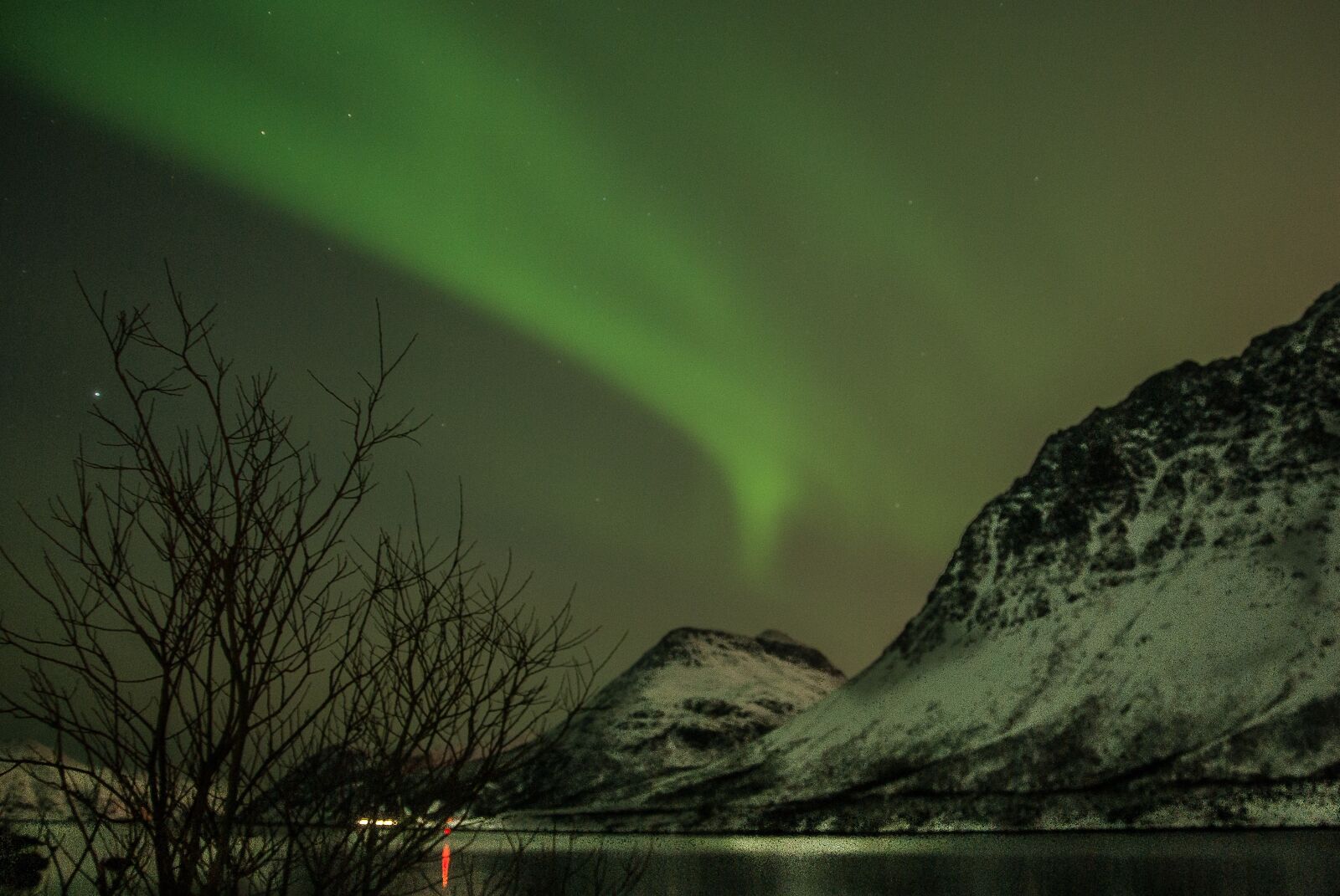Pentax K10D sample photo. Norway, lapland, aurora borealis photography