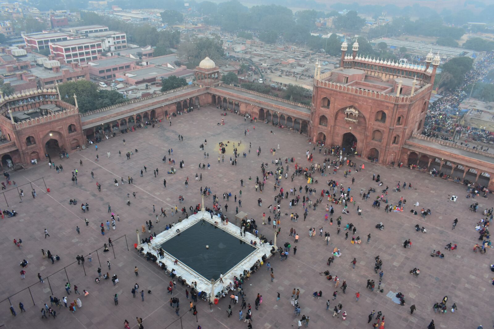 Nikon D3400 sample photo. Jamamasjid, top-view, indian photography