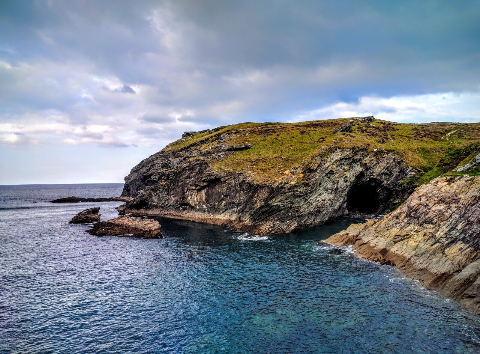 Google Nexus 6P sample photo. Coast, cove, cornwall photography