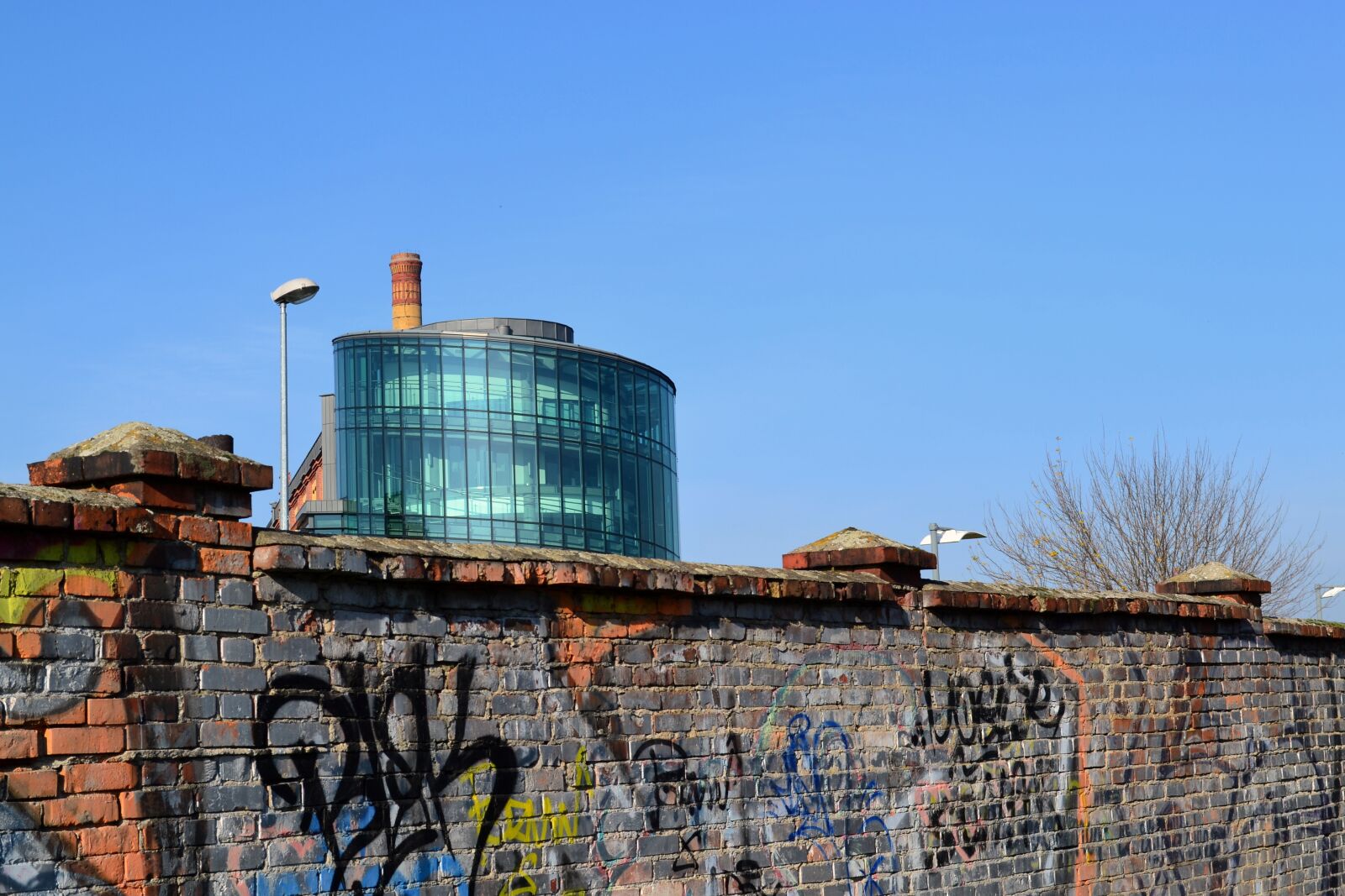 Nikon D3100 sample photo. Poznan, fencing, sky photography