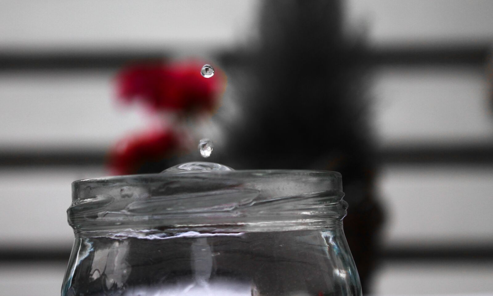 Canon EOS 1100D (EOS Rebel T3 / EOS Kiss X50) sample photo. Drop of water, experiment photography