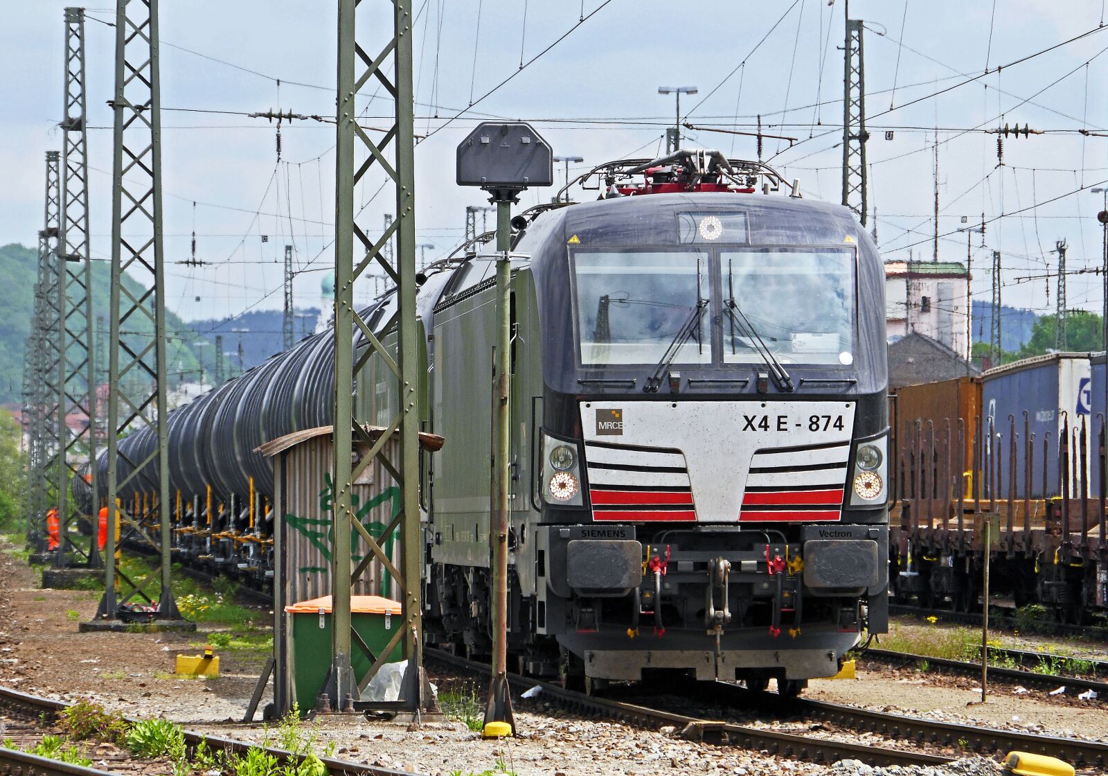 Panasonic Lumix DMC-GH3 sample photo. Freight train, marshalling yard photography