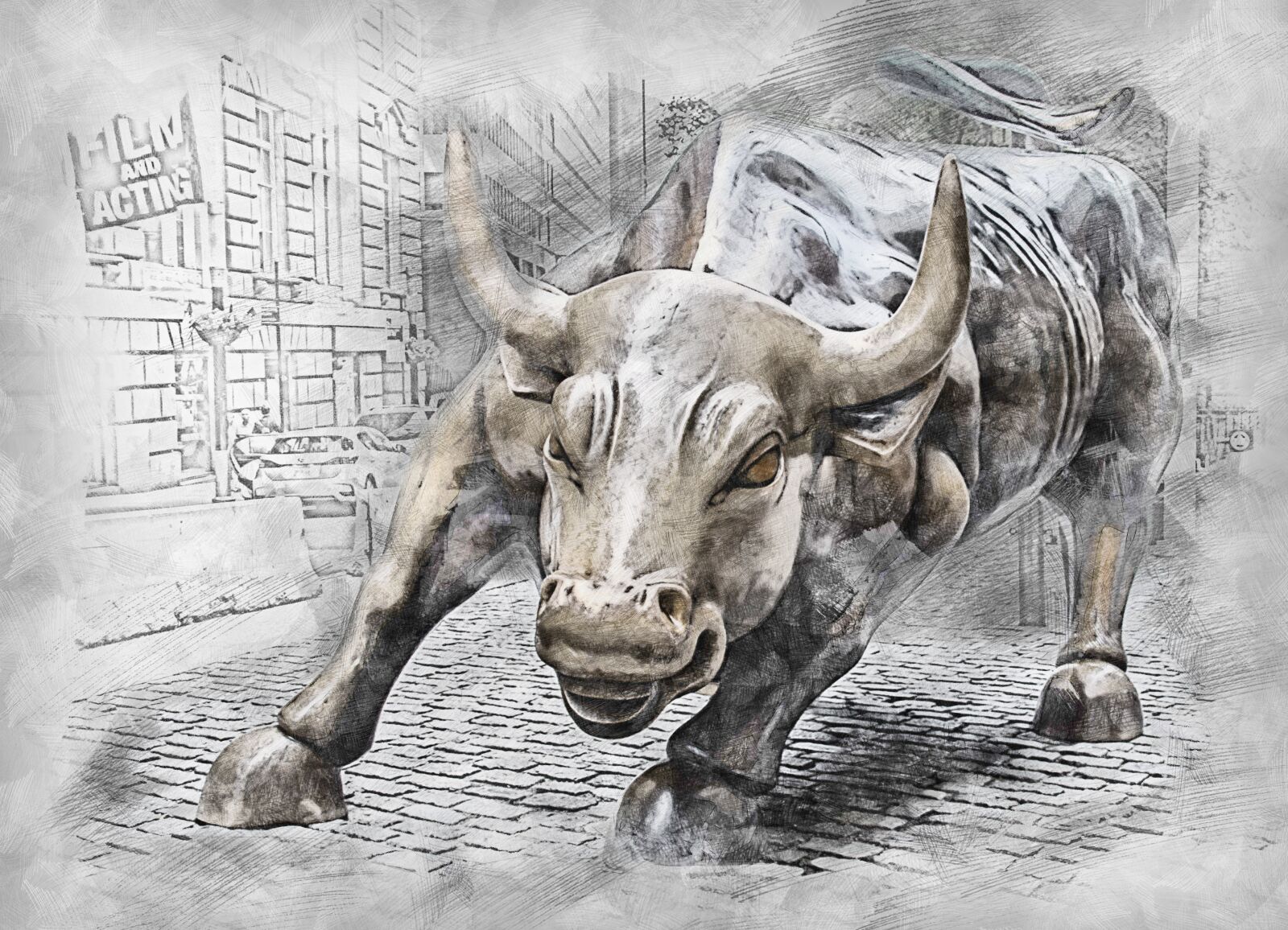 Nikon D5100 sample photo. Bull, statue, symbol photography