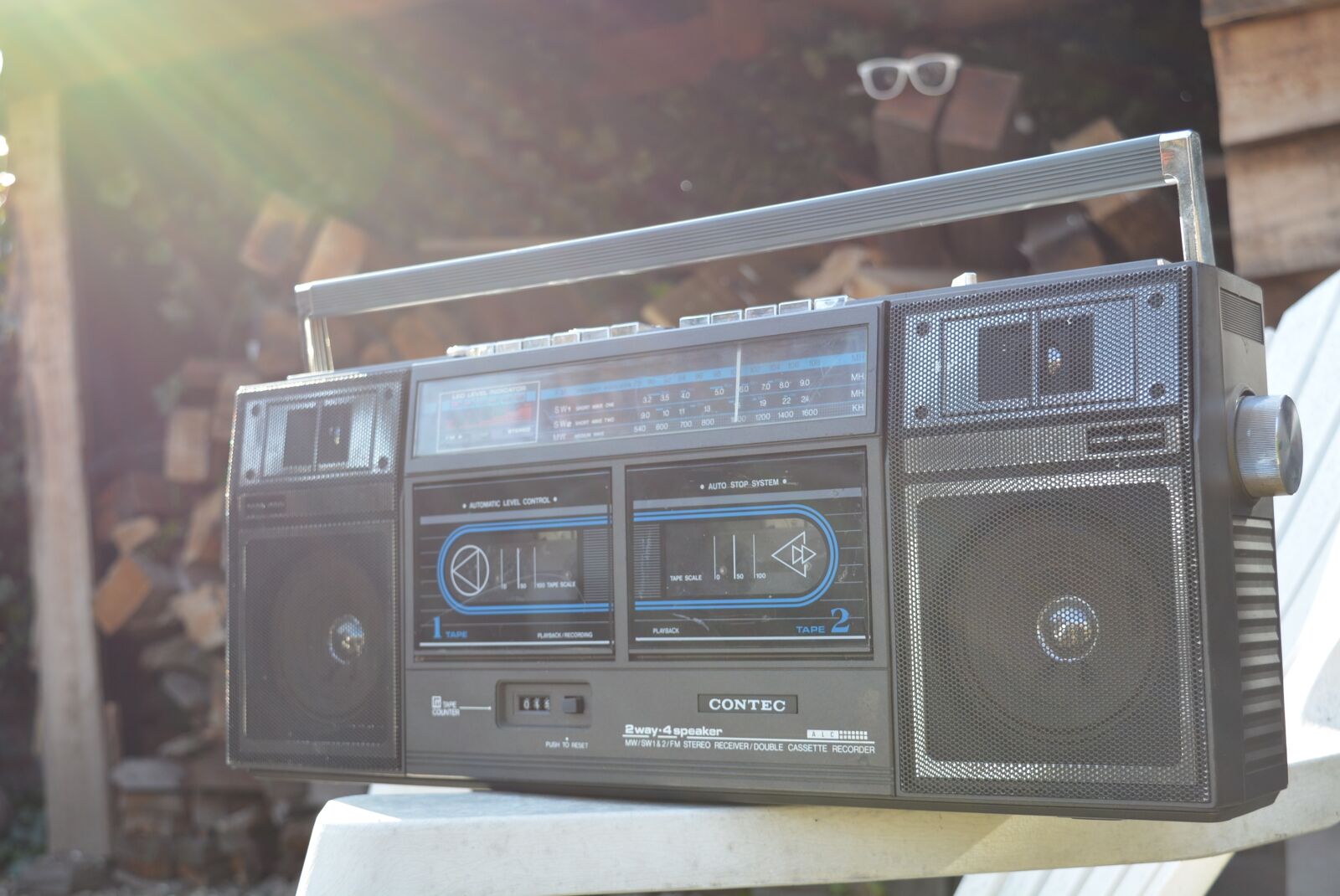Nikon D5200 sample photo. Cassette player, radio, retro photography