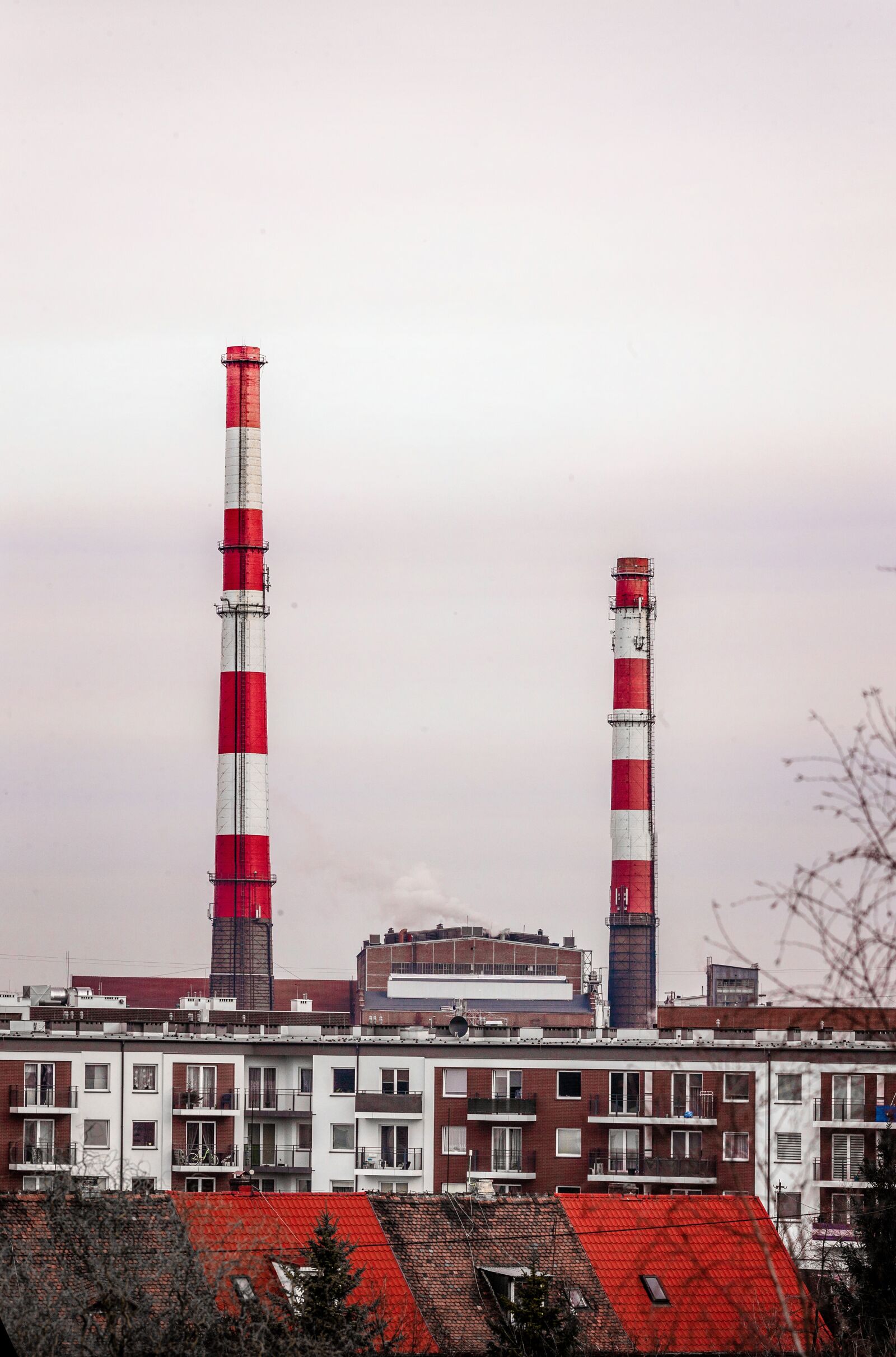 Canon EOS 5D sample photo. Chimneys, factory, power station photography