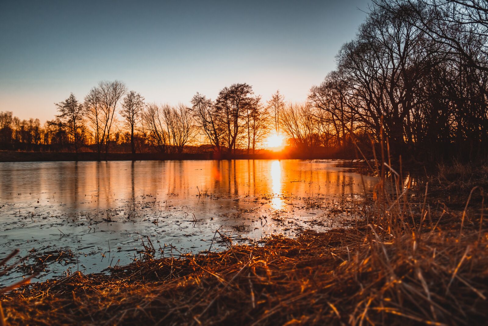 Canon EOS 750D (EOS Rebel T6i / EOS Kiss X8i) sample photo. Pond, lake, evening photography
