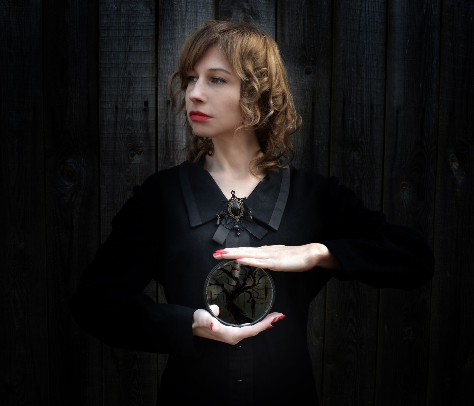 Nikon D3200 sample photo. Woman, gothic, gloomy photography