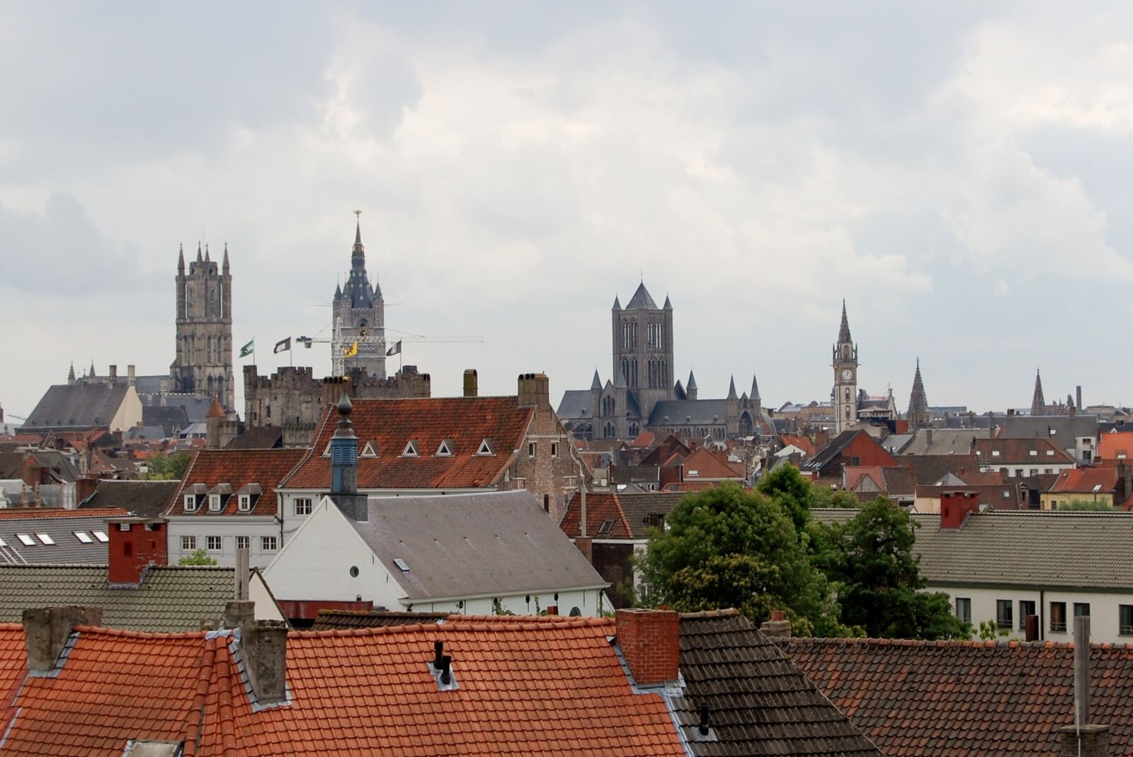 Nikon D40 sample photo. Ghent, cityscape, towers photography