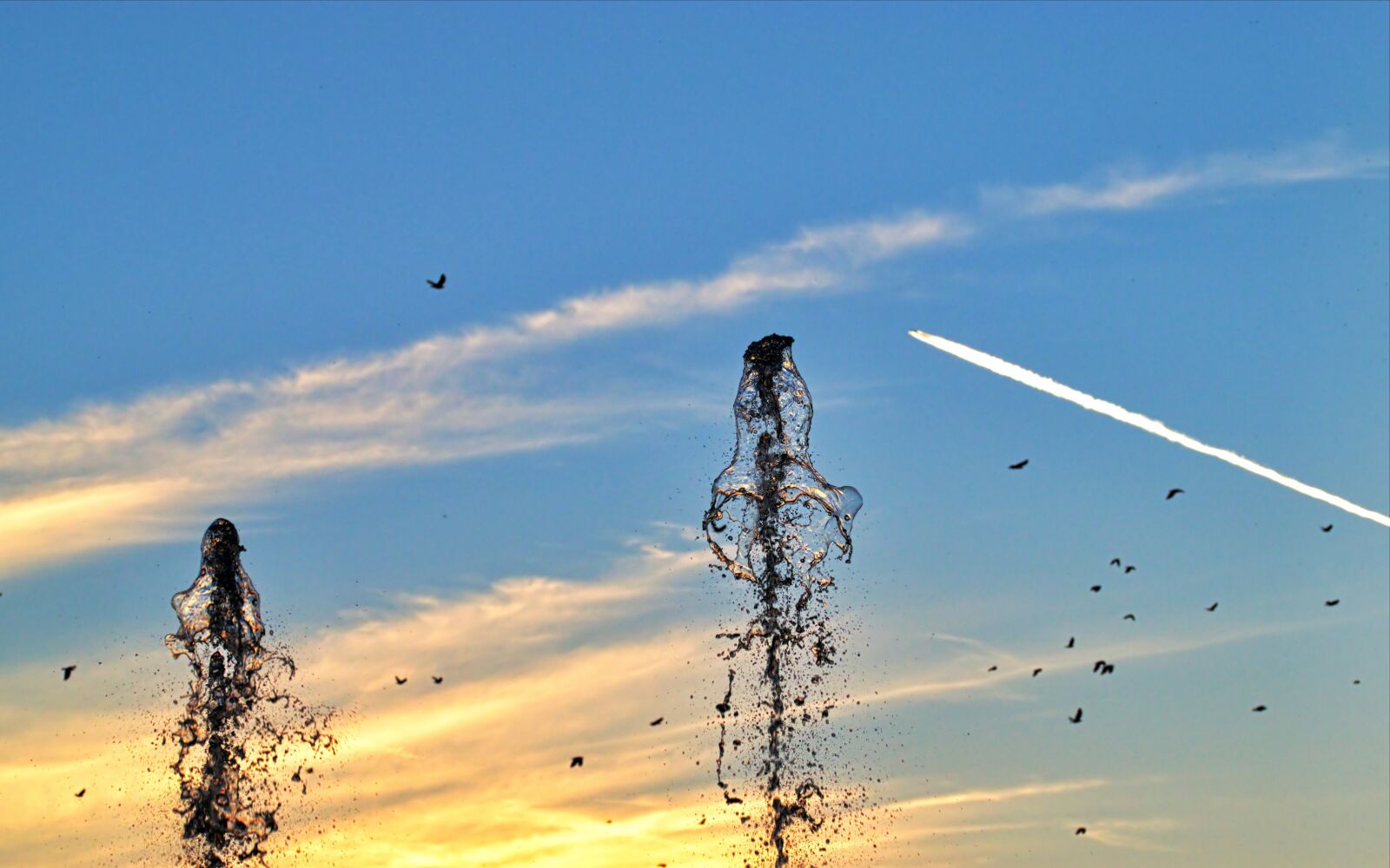 Nikon D5300 sample photo. Landscape, jets, water photography