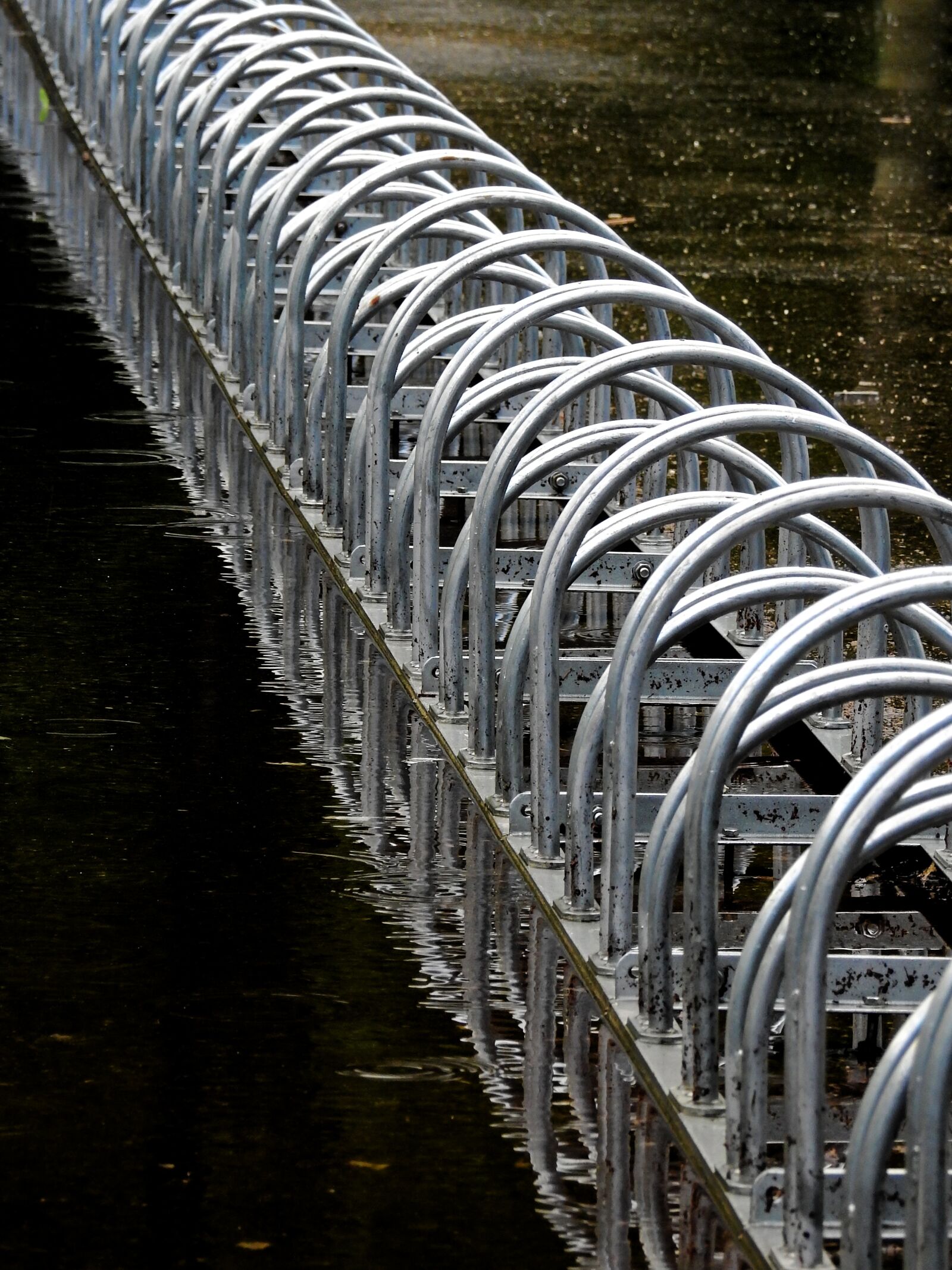 Nikon Coolpix P900 sample photo. Bike racks, wheel stand photography