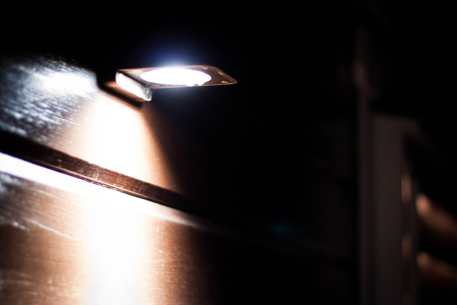 Canon EOS 500D (EOS Rebel T1i / EOS Kiss X3) + Canon EF 50mm F1.8 STM sample photo. Bulb, light, night, wood photography