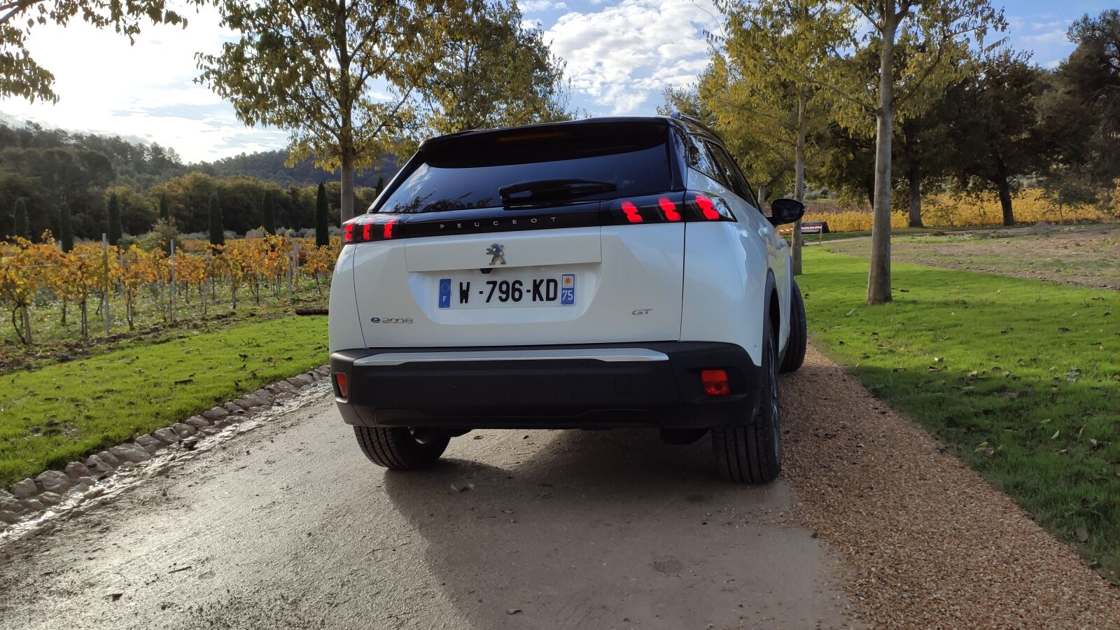 Xiaomi Mi 9T sample photo. Peugeot, e-2008, electric car photography