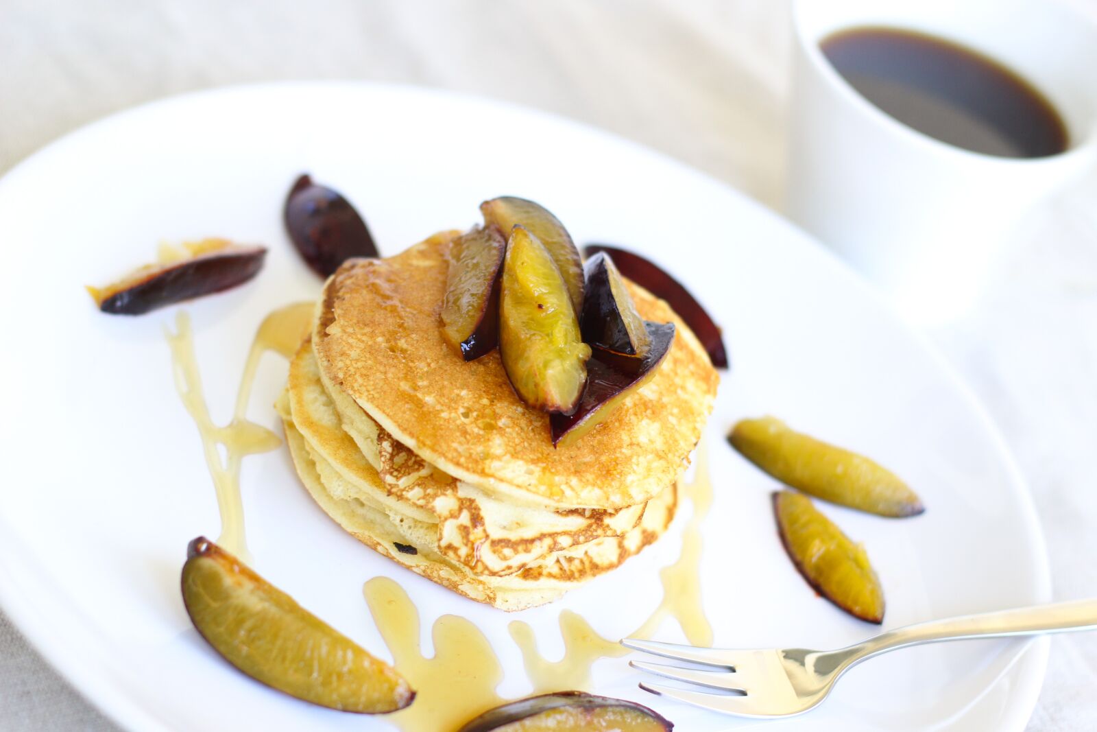Canon EOS 60D + Canon EF 50mm F1.8 II sample photo. Protein, pancakes, pancake photography
