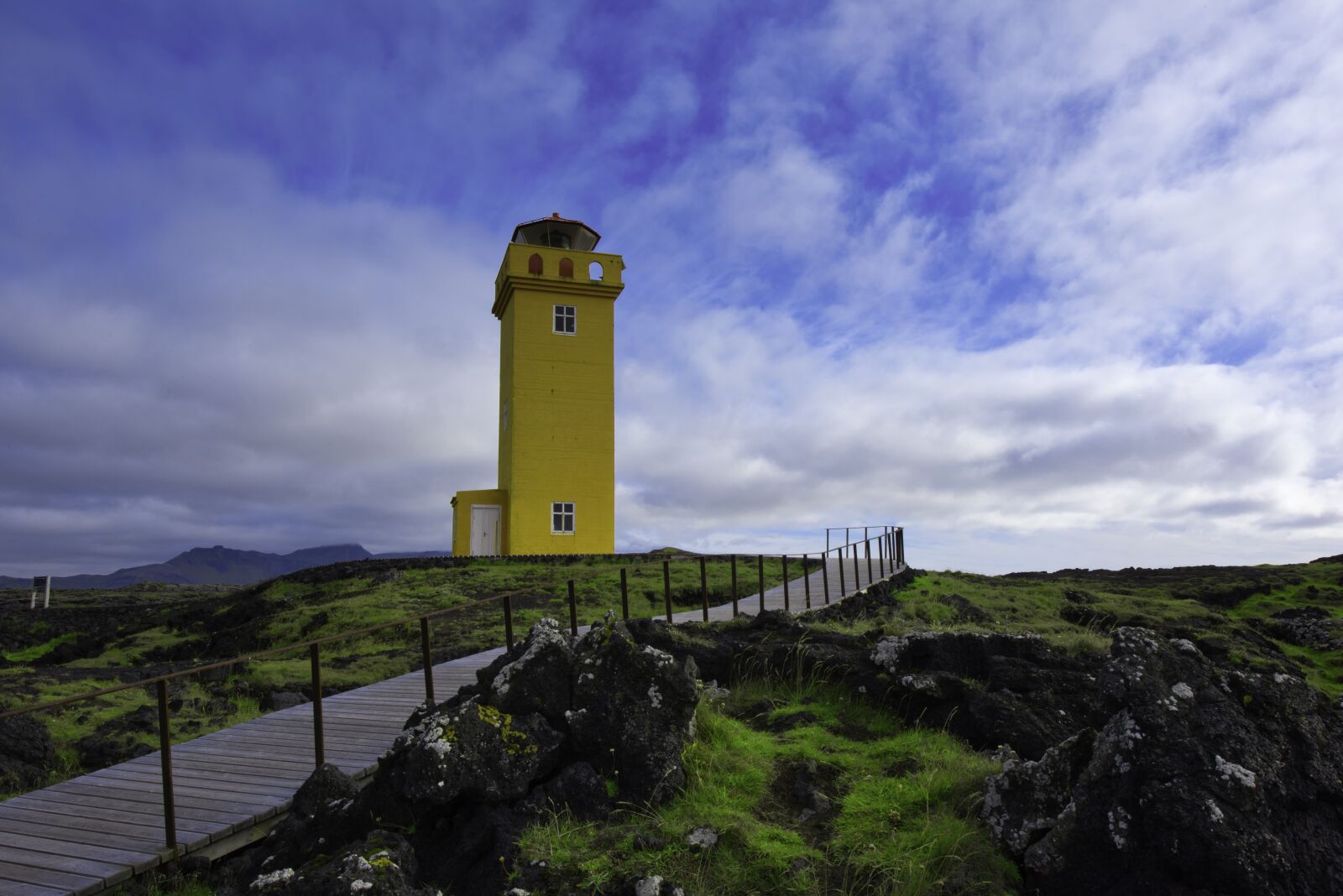 Nikon D810 sample photo. Iceland, lighthouse, blue photography