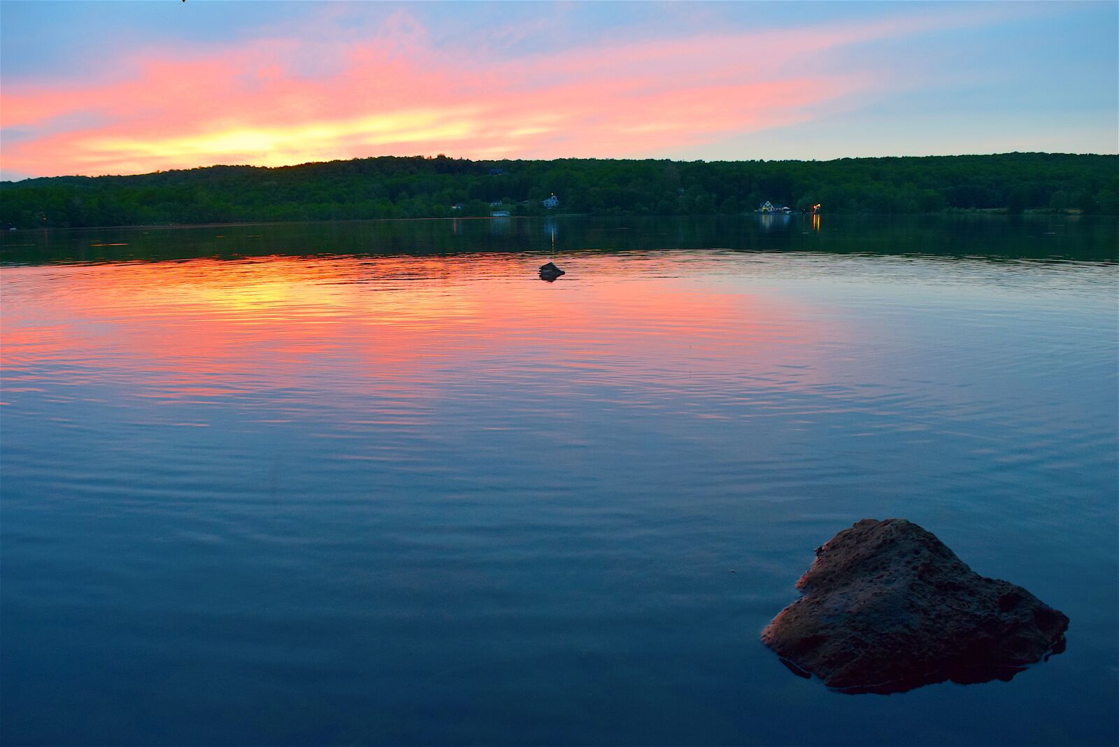 Nikon D3300 sample photo. Lake, sunset, colors photography