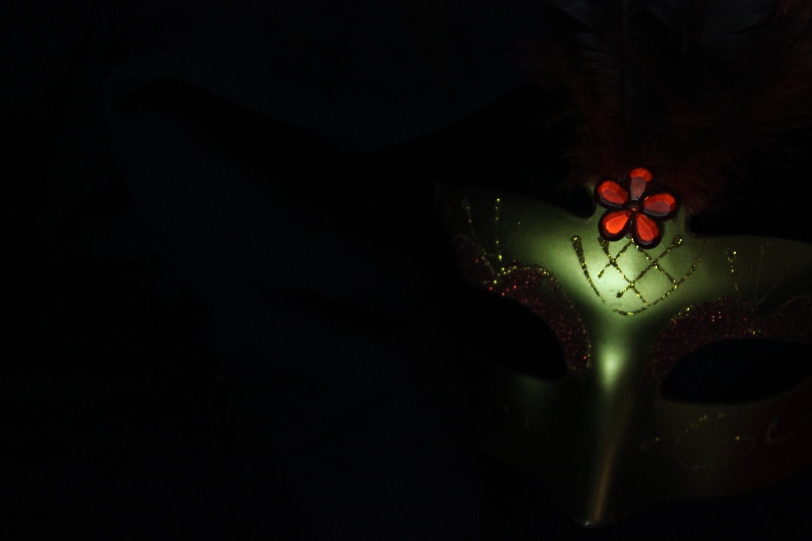 Canon EOS 600D (Rebel EOS T3i / EOS Kiss X5) sample photo. Red, theatre, mask photography
