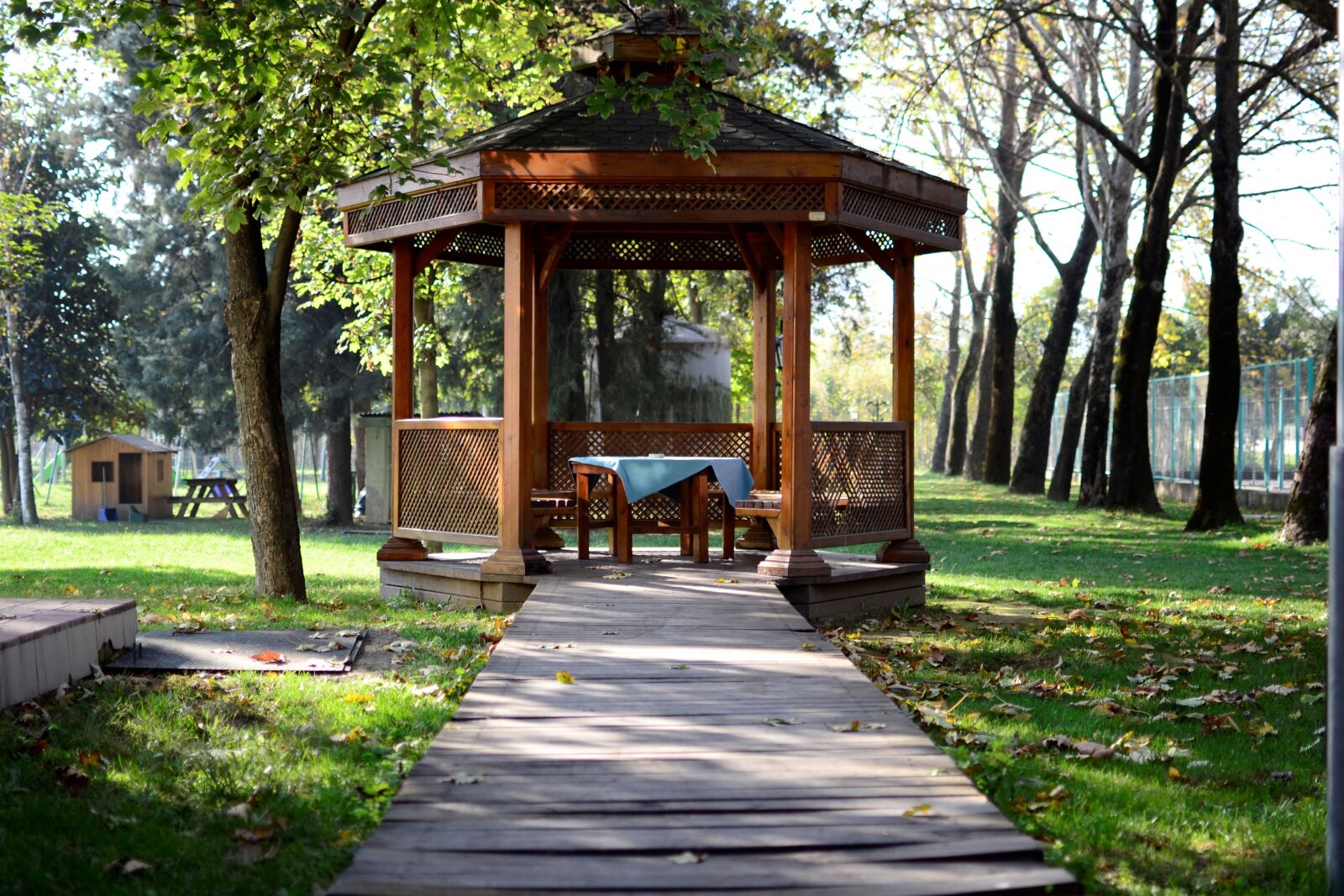 Nikon D3100 sample photo. Pergola, nature, green photography