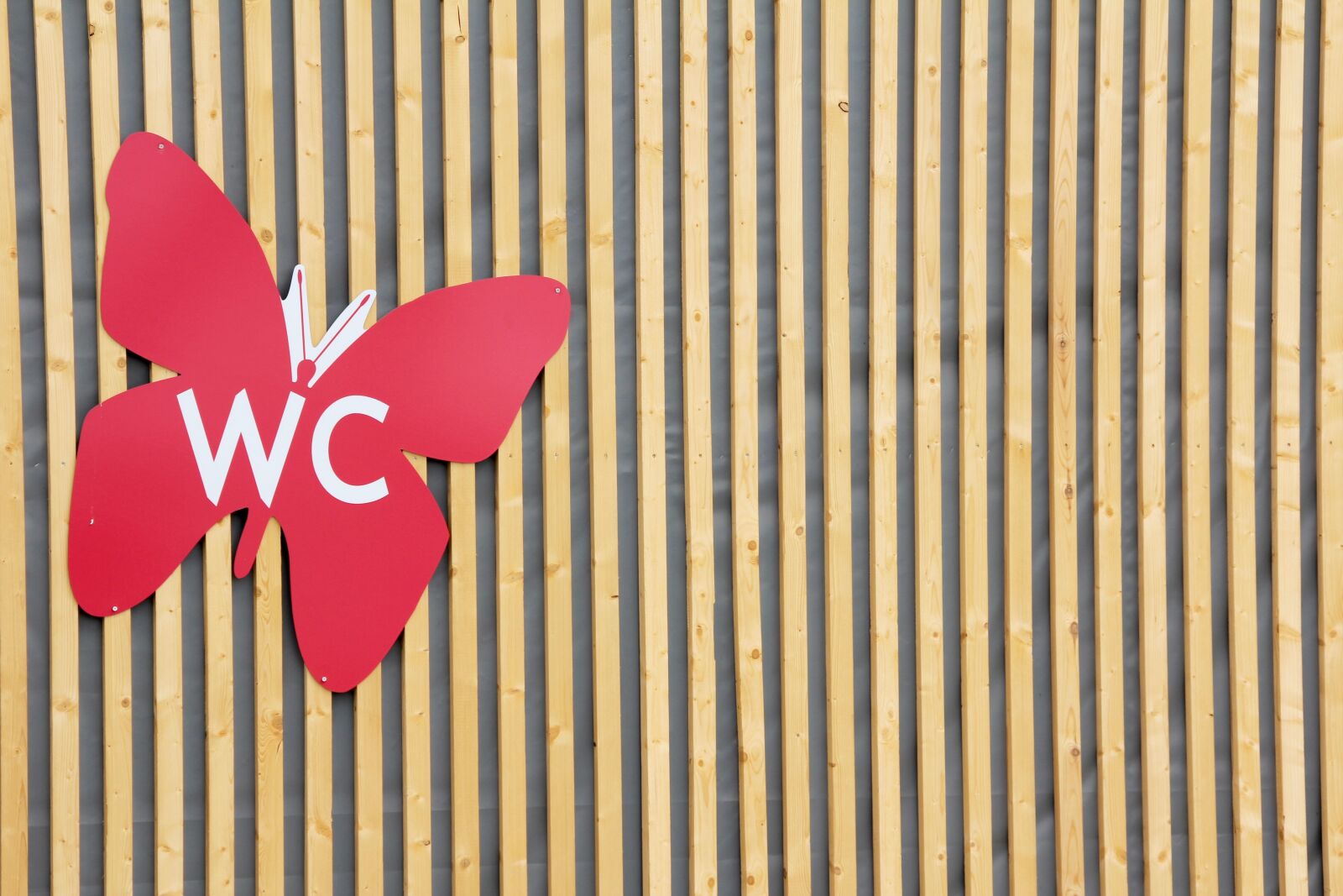 Canon EOS 60D sample photo. Wc, toilet sign, butterfly photography