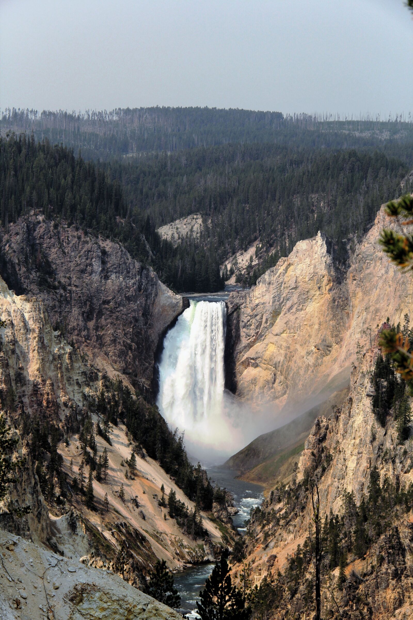 Canon EOS 60D sample photo. Yellowstone waterfall, landscape, canyon photography