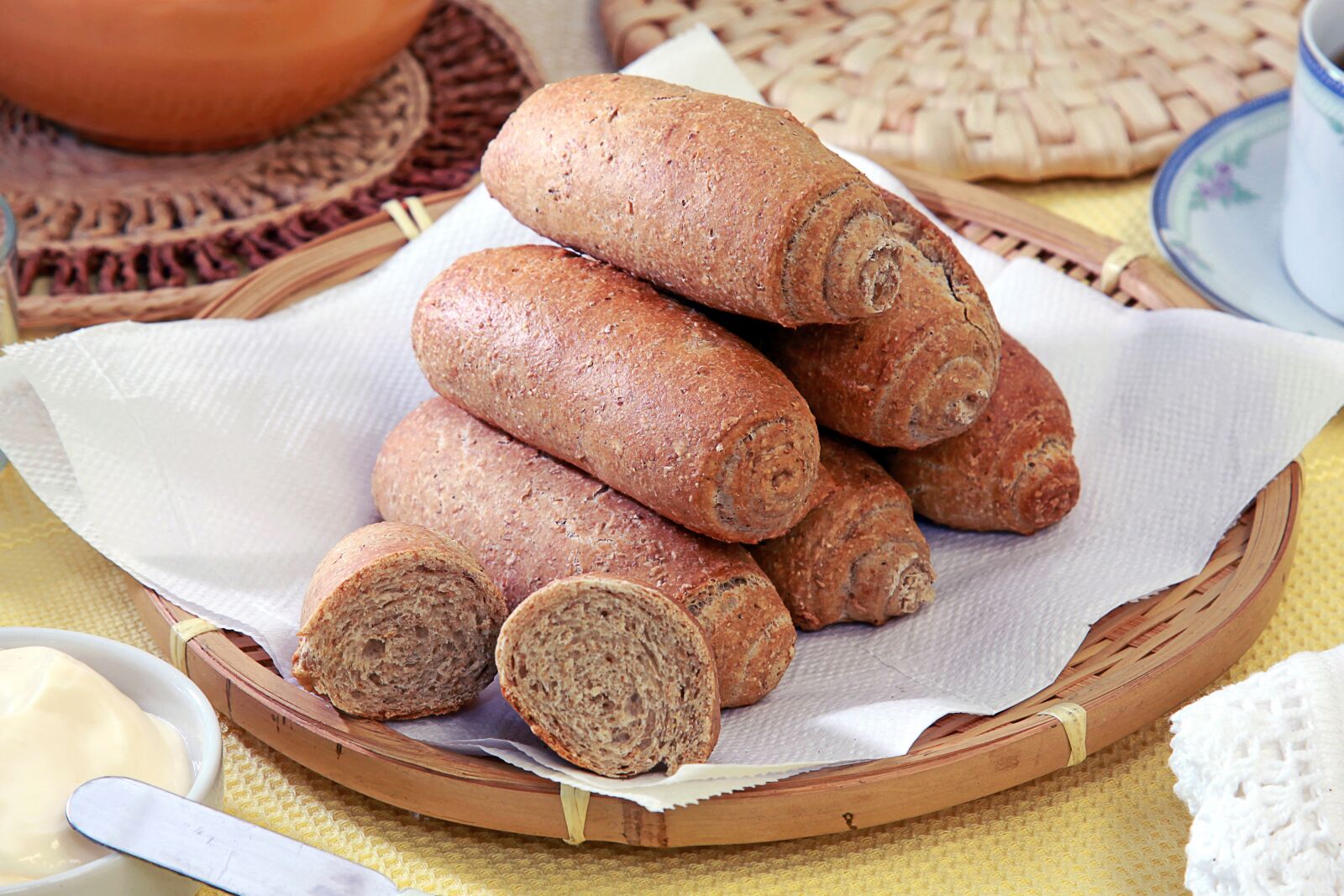 Canon EOS 5D Mark II sample photo. Whole wheat bread, snack photography