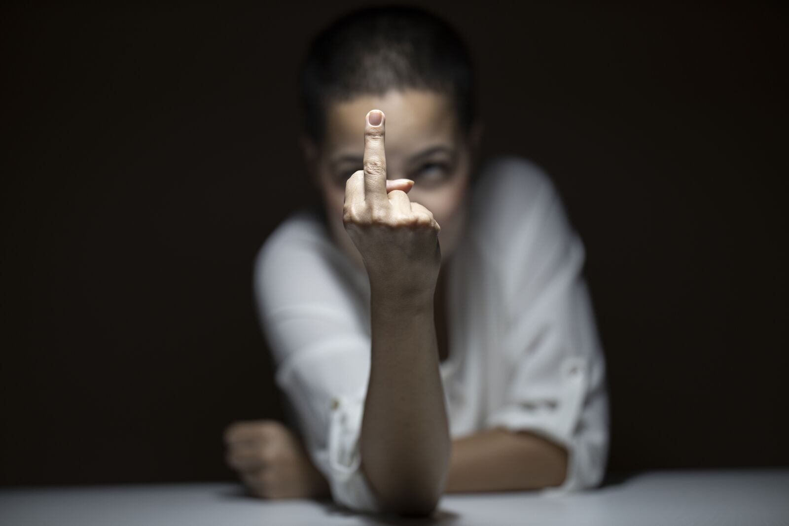 Canon RF 85mm F1.2L USM sample photo. Model, human, expression photography