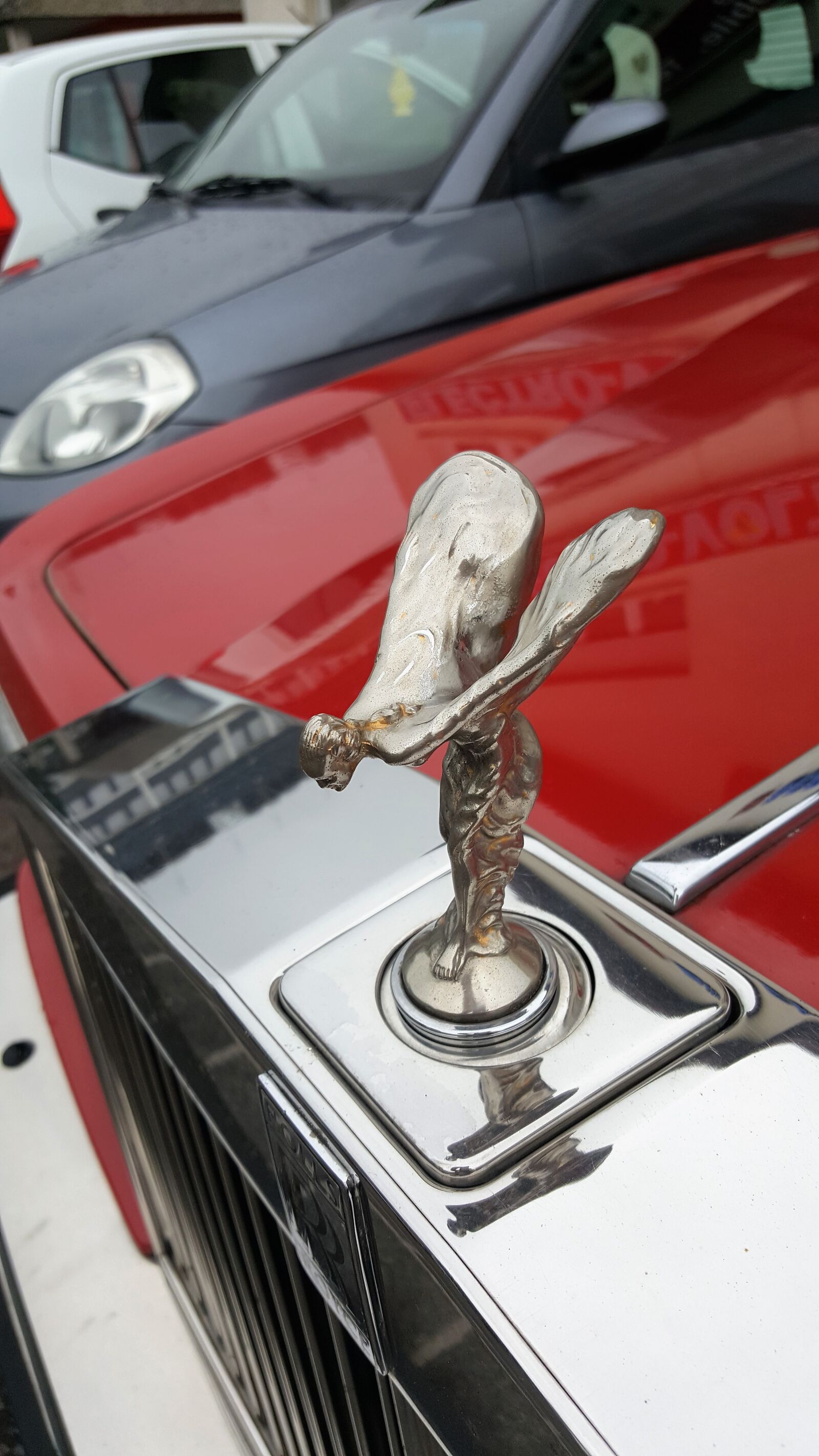 Samsung GALAXY S6 edge sample photo. Rolls royce, radiator, emblem photography