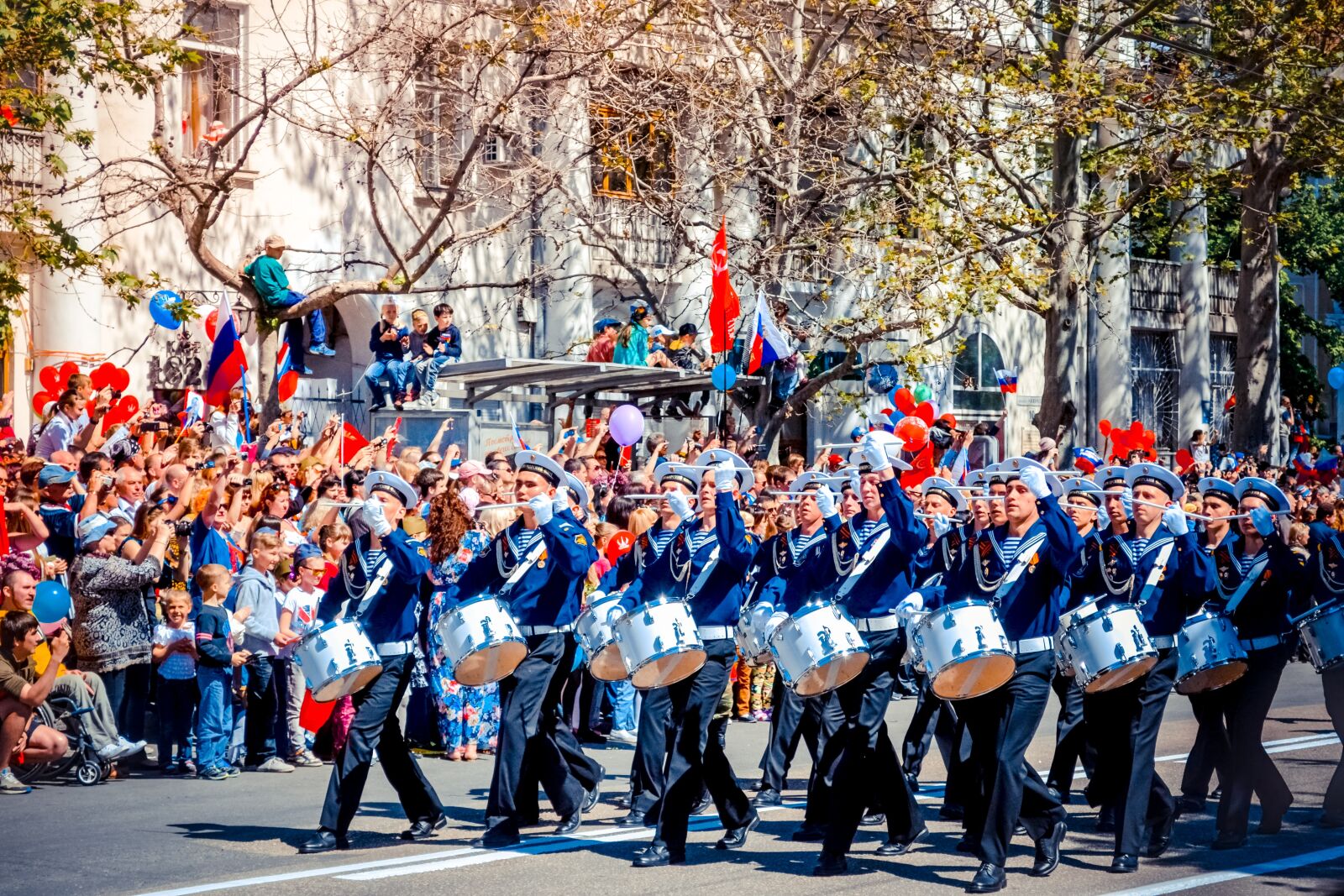 Nikon D3100 sample photo. Victory day, sevastopol, parade photography