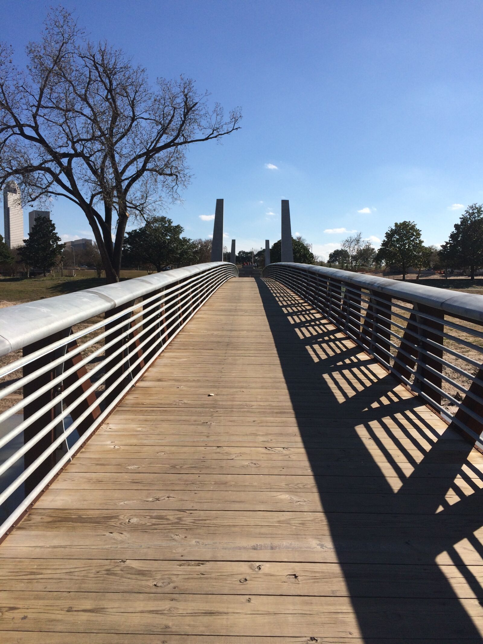 iPhone 5s back camera 4.15mm f/2.2 sample photo. Foot bridge, houston, buffalo photography