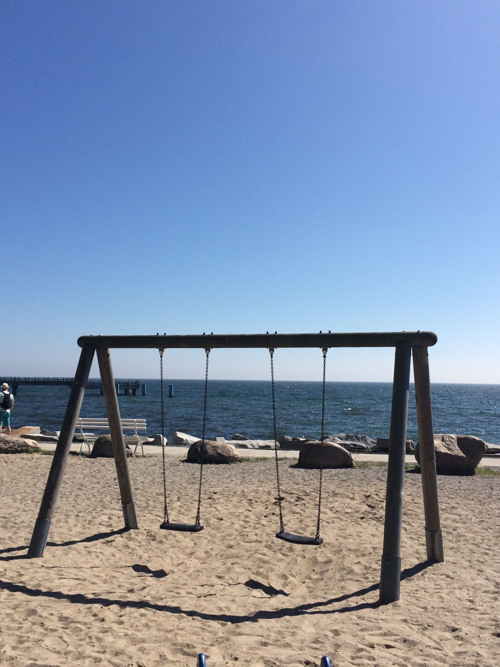 iPhone 5s back camera 4.15mm f/2.2 sample photo. Swing, sea, harmony photography