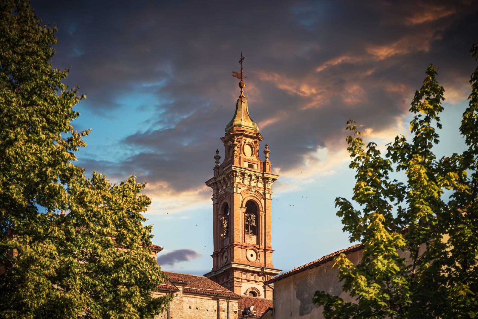 Canon EOS 6D + Canon EF 24-70mm F4L IS USM sample photo. Church, tower, sunset photography