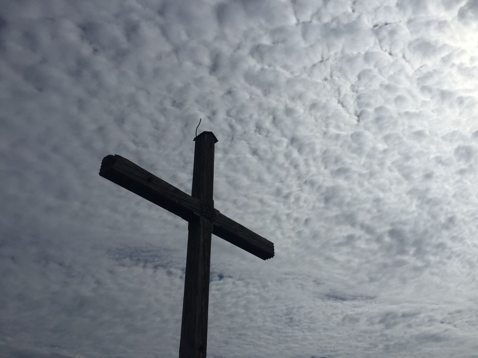 Apple iPhone 6 sample photo. Cross, sky photography