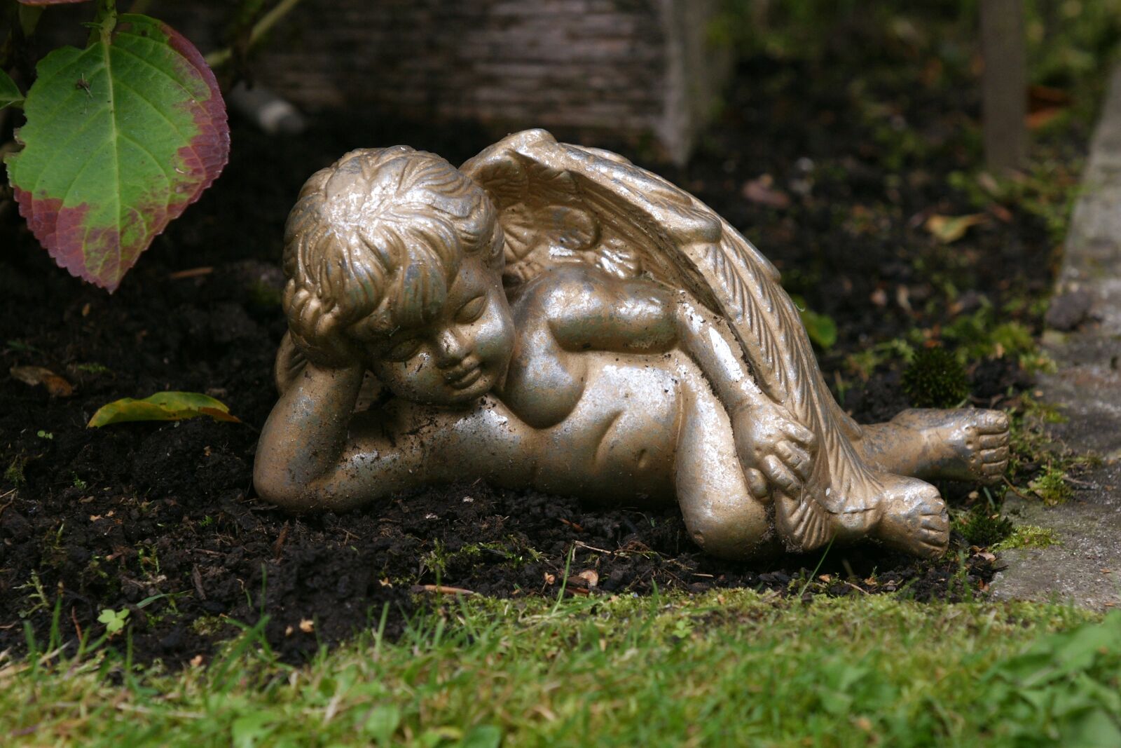 Sony Alpha DSLR-A700 sample photo. Angel, contemplative, figure photography