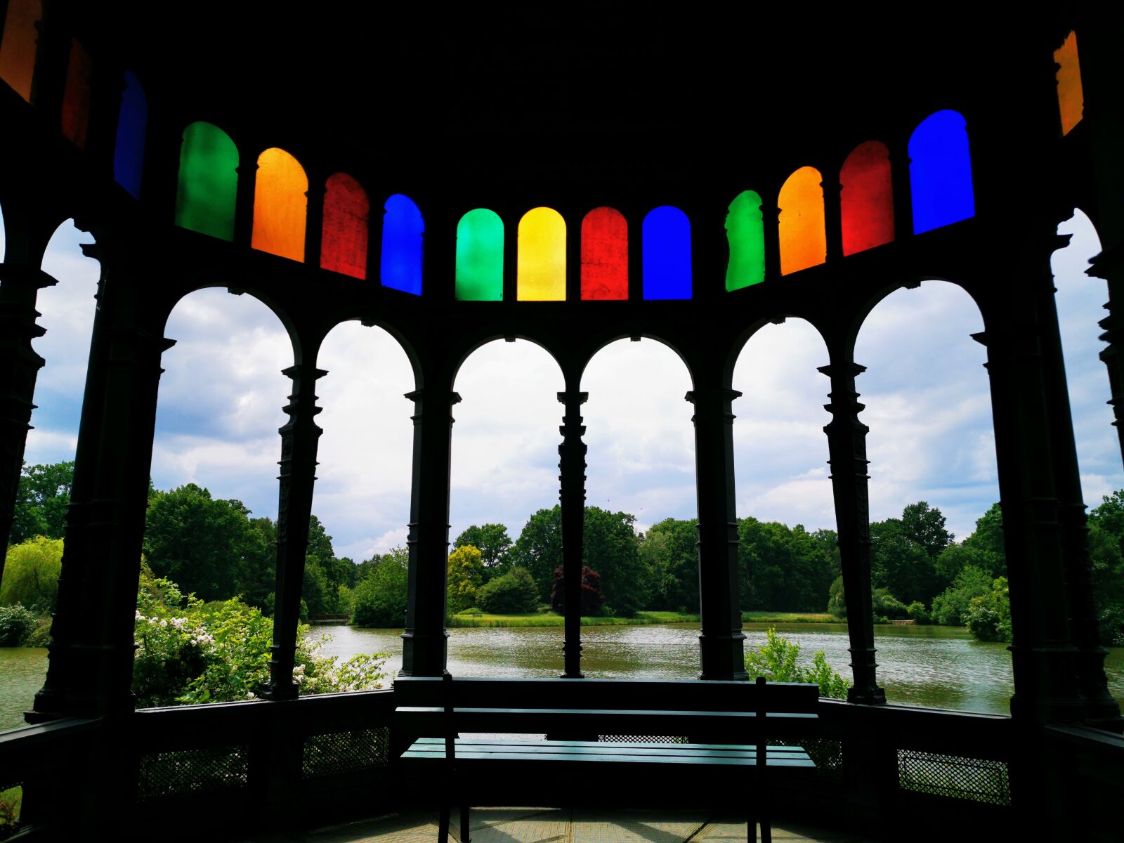 HUAWEI P30 Pro sample photo. Pavilion, moated castle, f photography