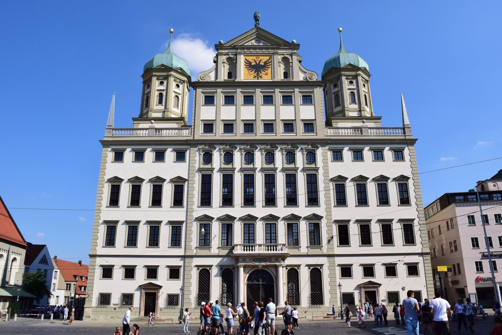 Nikon D3300 sample photo. Augsburg, town hall, town photography
