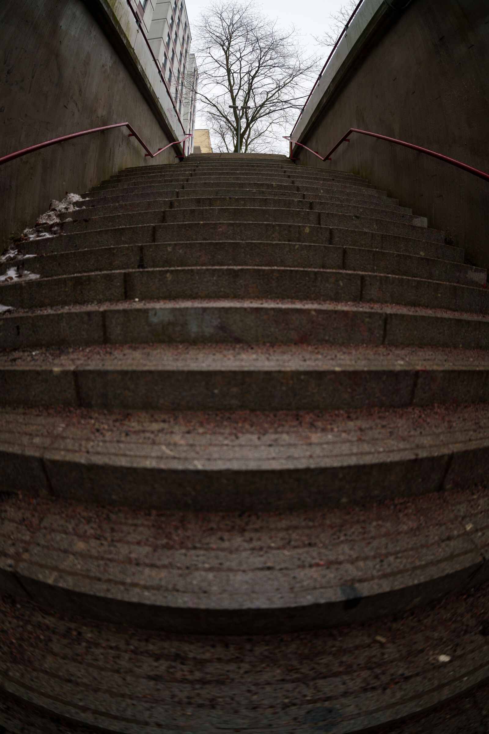 Sigma 15mm F1.4 DG DN Diagonal Fisheye Art sample photo. Staircase to the lonely photography